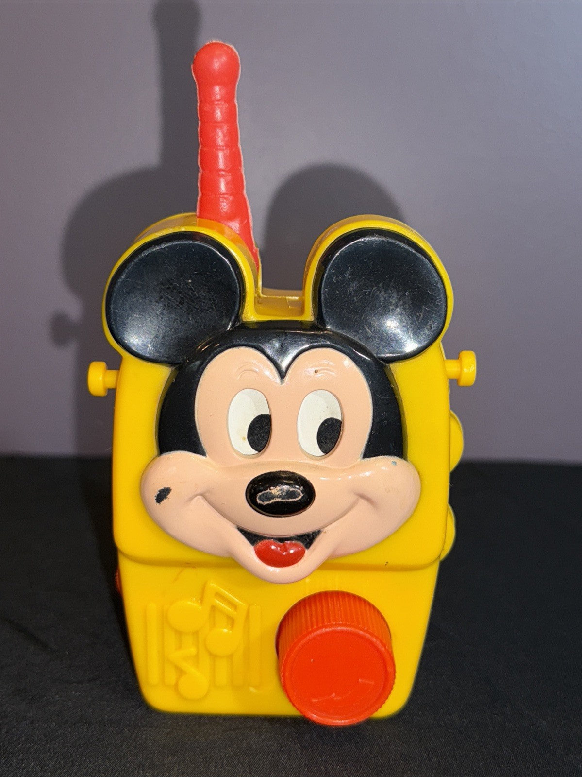 Vintage Mickey Mouse Wind Up Music Box Ilco Disney No Strap MUSIC WORKS