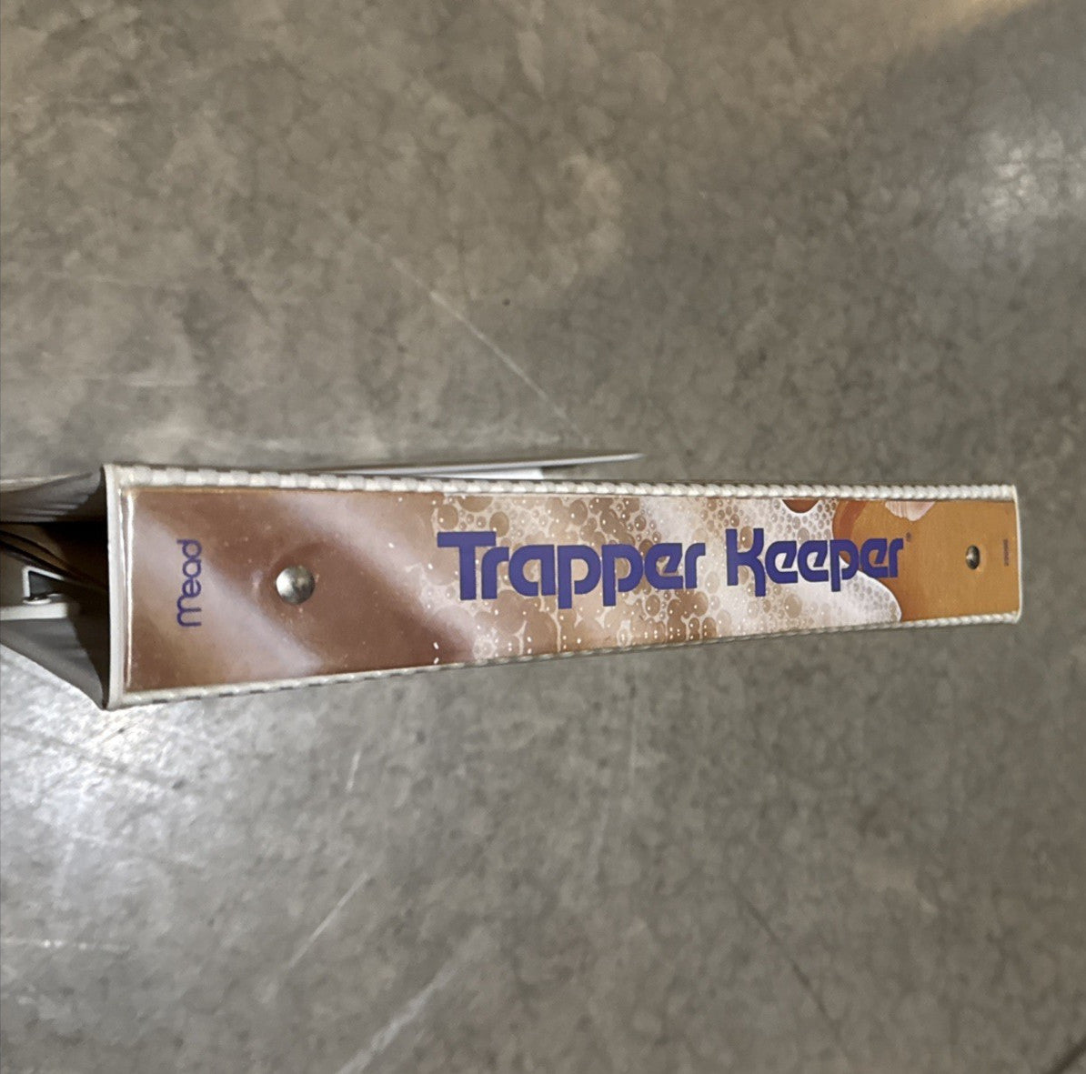 Vintage Mead Trapper Keeper Paradise Design with Folder, Retro 80s 90s School
