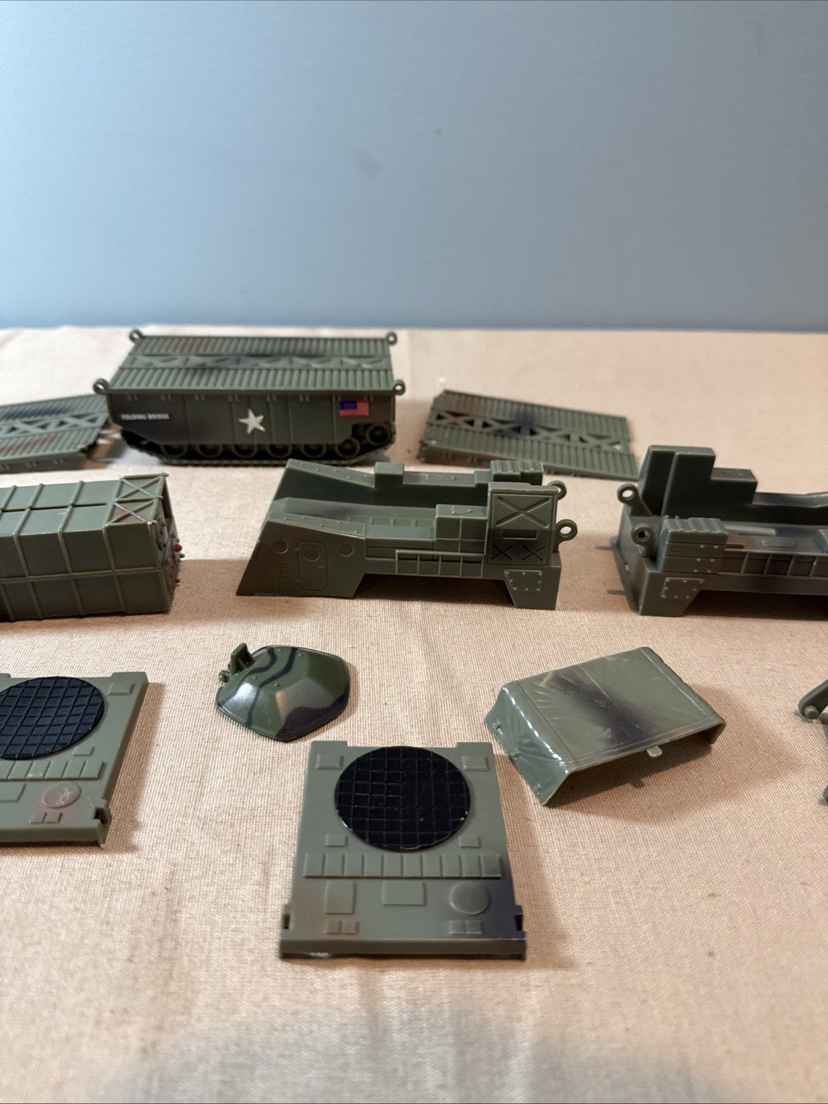 Vintage 1998 Boley Combat Zone Military Replacement Parts Lot Folding Bridge