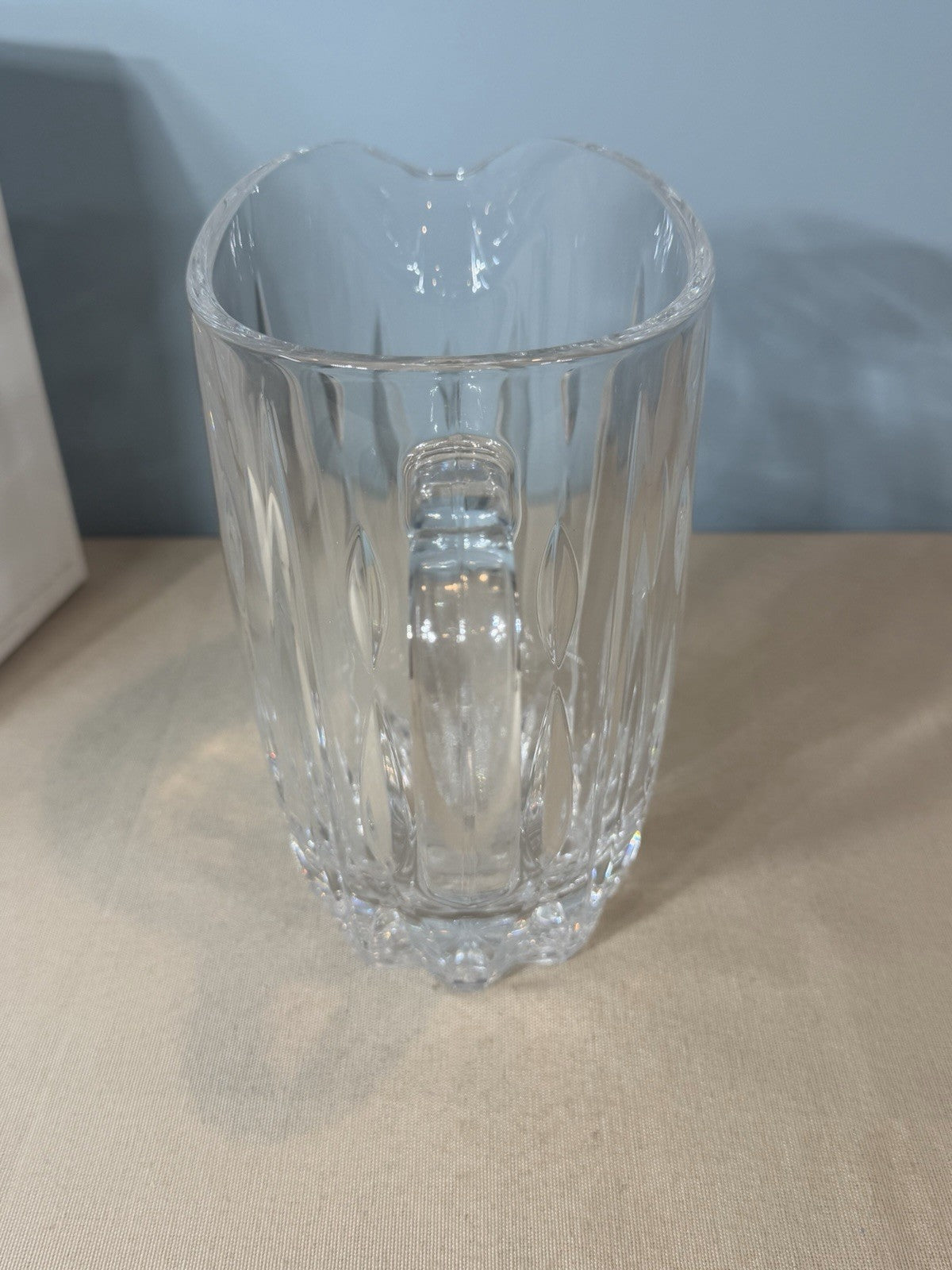 Royal Gallery of Crystal Heavy Cut Glass Beverage Pitcher 8 Inch original Box