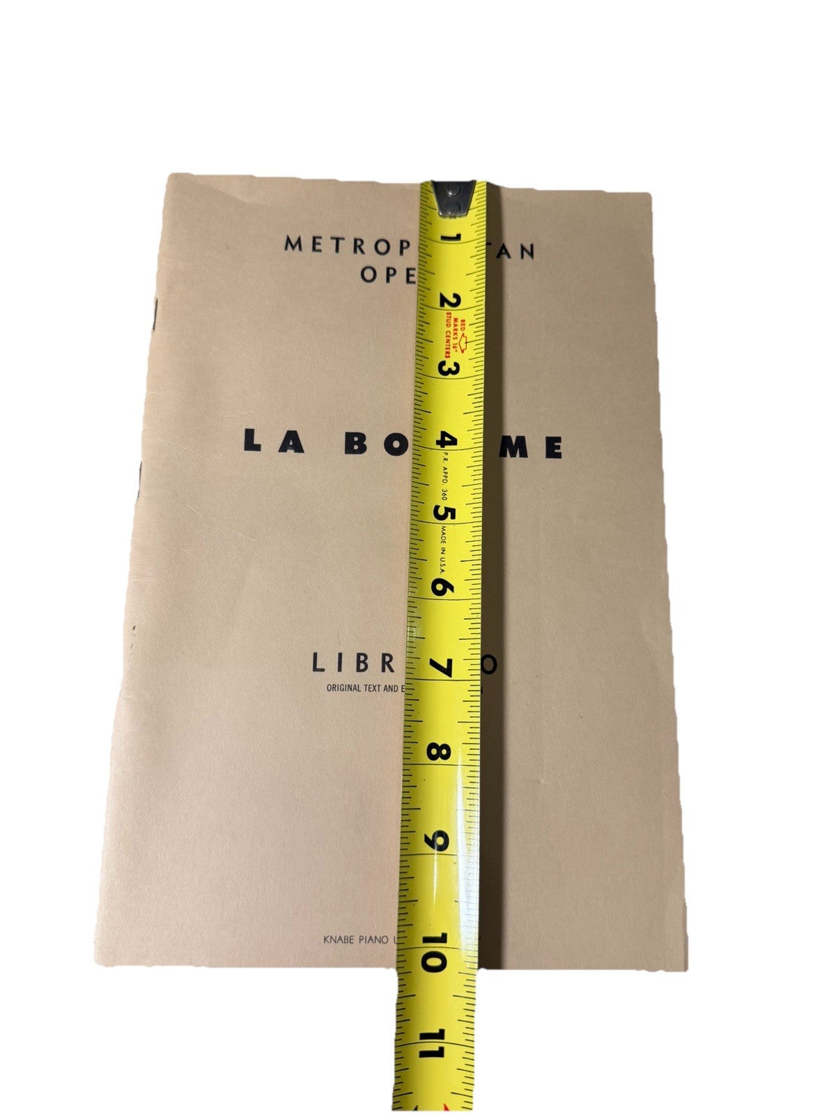 Metropolitan Opera Libretto La Boheme 1954 Vintage Opera Book
