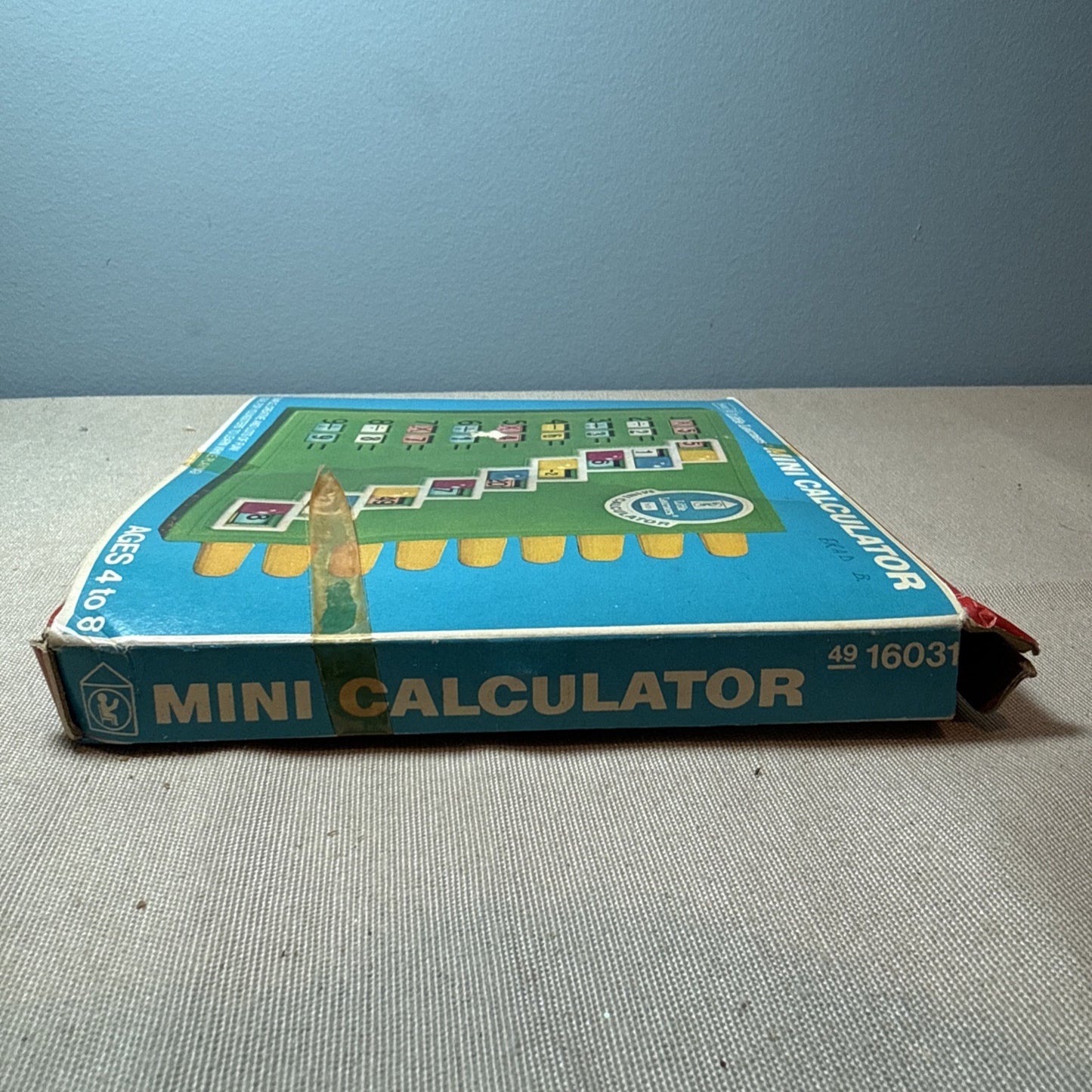Vintage Sears Little Learners Mini Calculator Educational Toy Blue 1980s