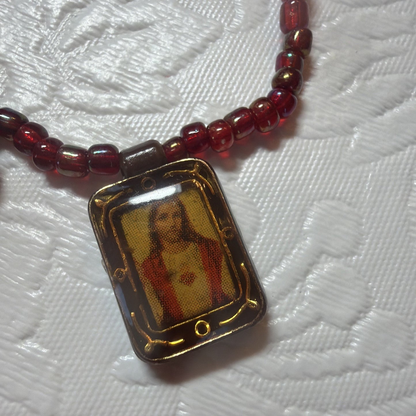 Vintage Catholic Devotional Jewelry Lot Sacred Heart Scapular Angel Cross Pins
