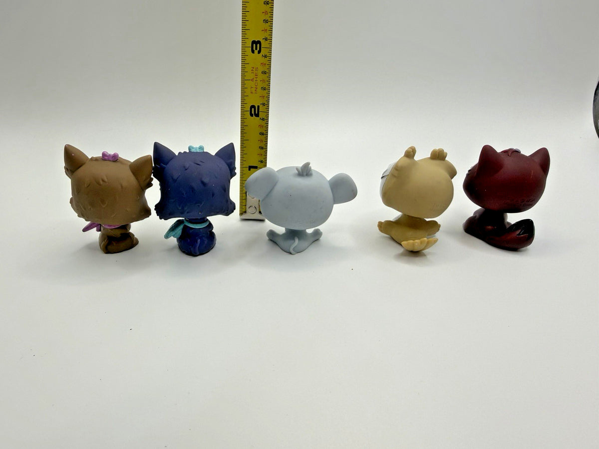 Vintage Bratz Lil Angelz Petz Lot 5 Fox Owl Mouse Dog Bobble Head MGA Mini Toys
