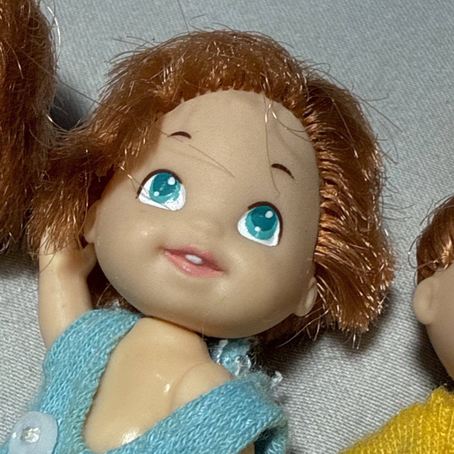 Vintage TYCO Quints Sunny Time Magic Playset Dolls Full Set of 5  2" Dolls