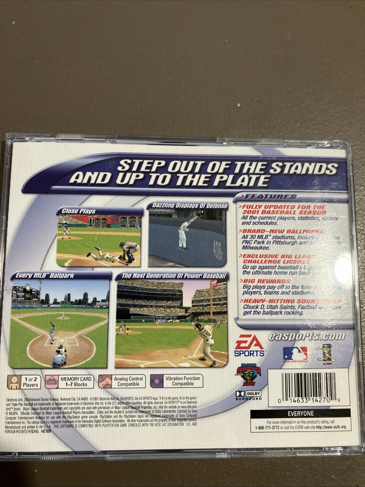 Triple Play Baseball 2001 Sony PlayStation 1 PS1 CIB Complete Game EA Sports PSX