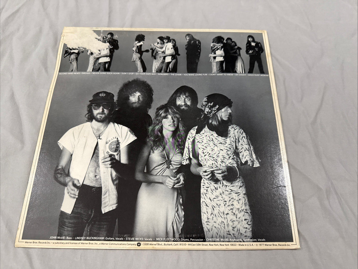 Fleetwood Mac Rumours Vinyl LP Insert Warner Bros BSK 3010 Go Your Own Way