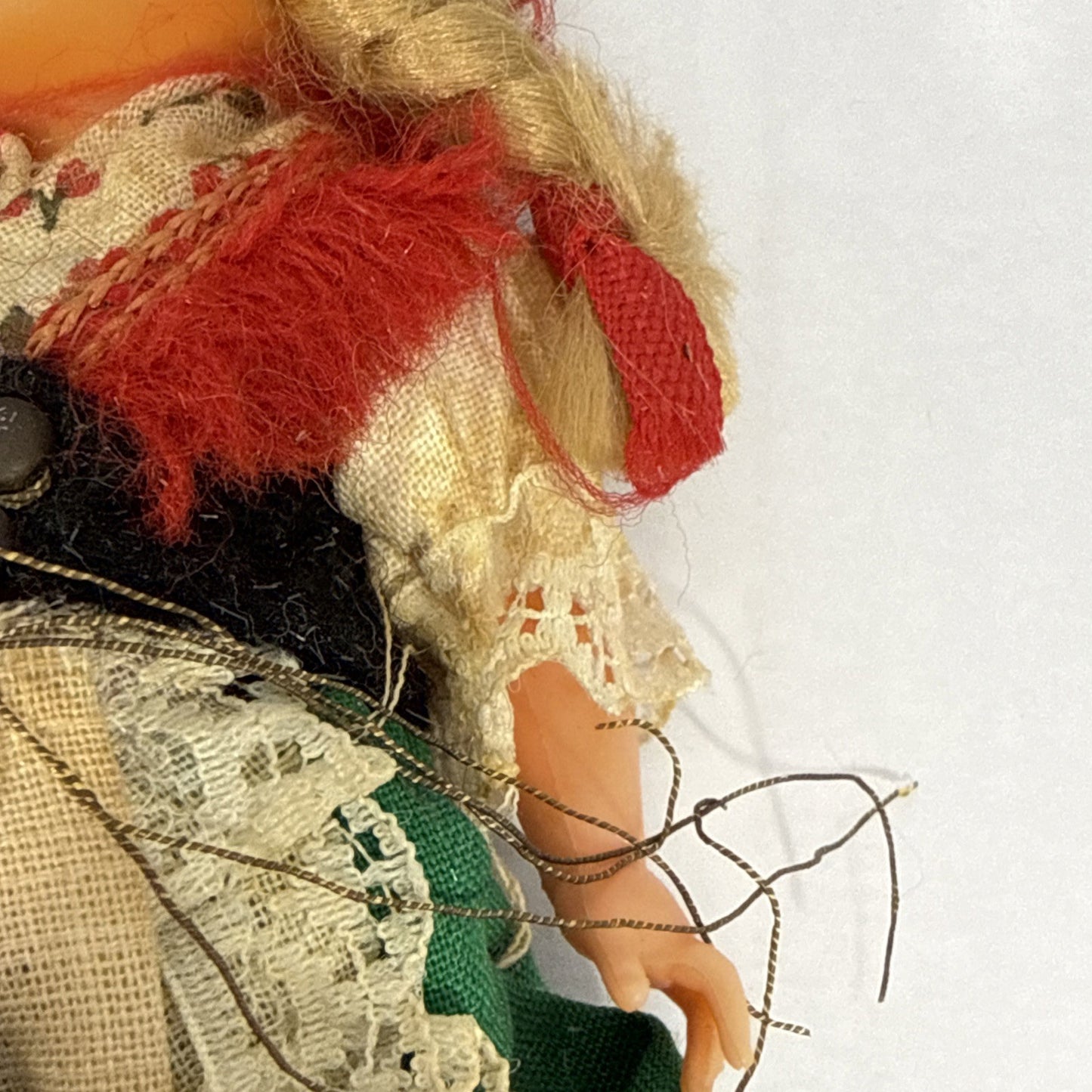 Vintage German Doll Damaged Missing Legs & Arm Needs Repair 6"