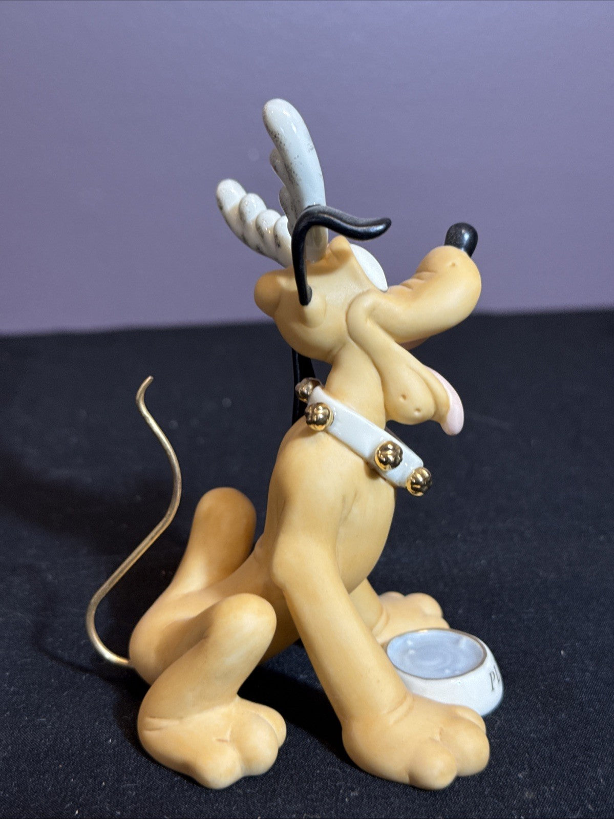 Lenox Disney Figurines Set Mickey Minnie Pluto Holiday 24K Gold No Box No COA