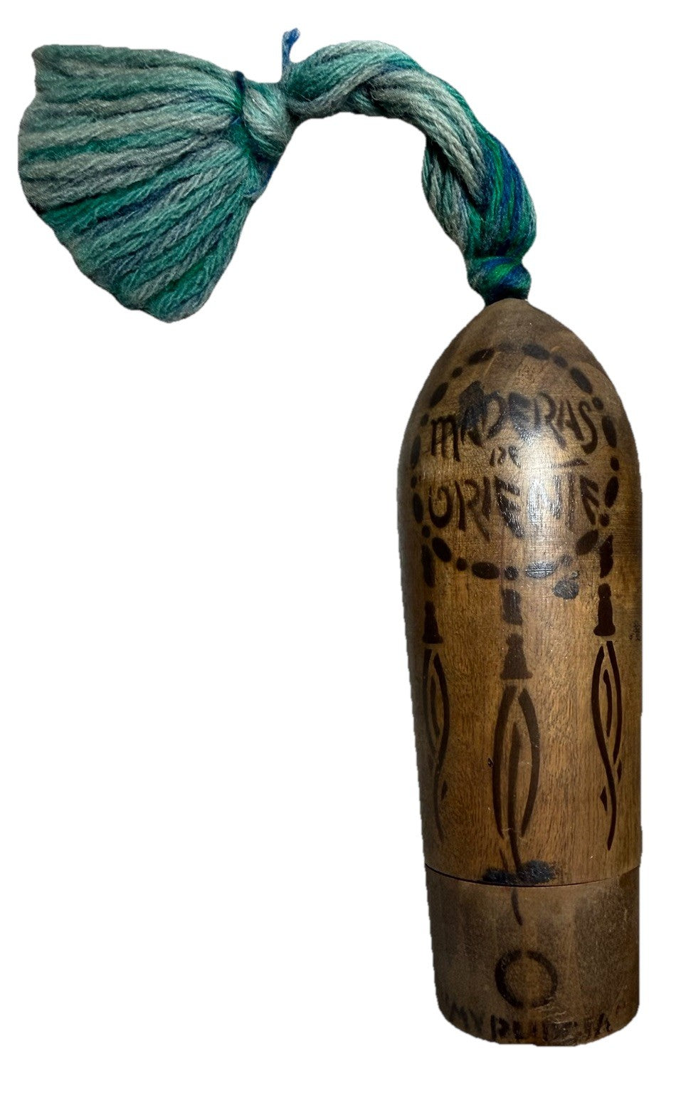 Vintage 1920 Maderas de Oriente Myrurgia wooden cased EMPTY perfume bottle