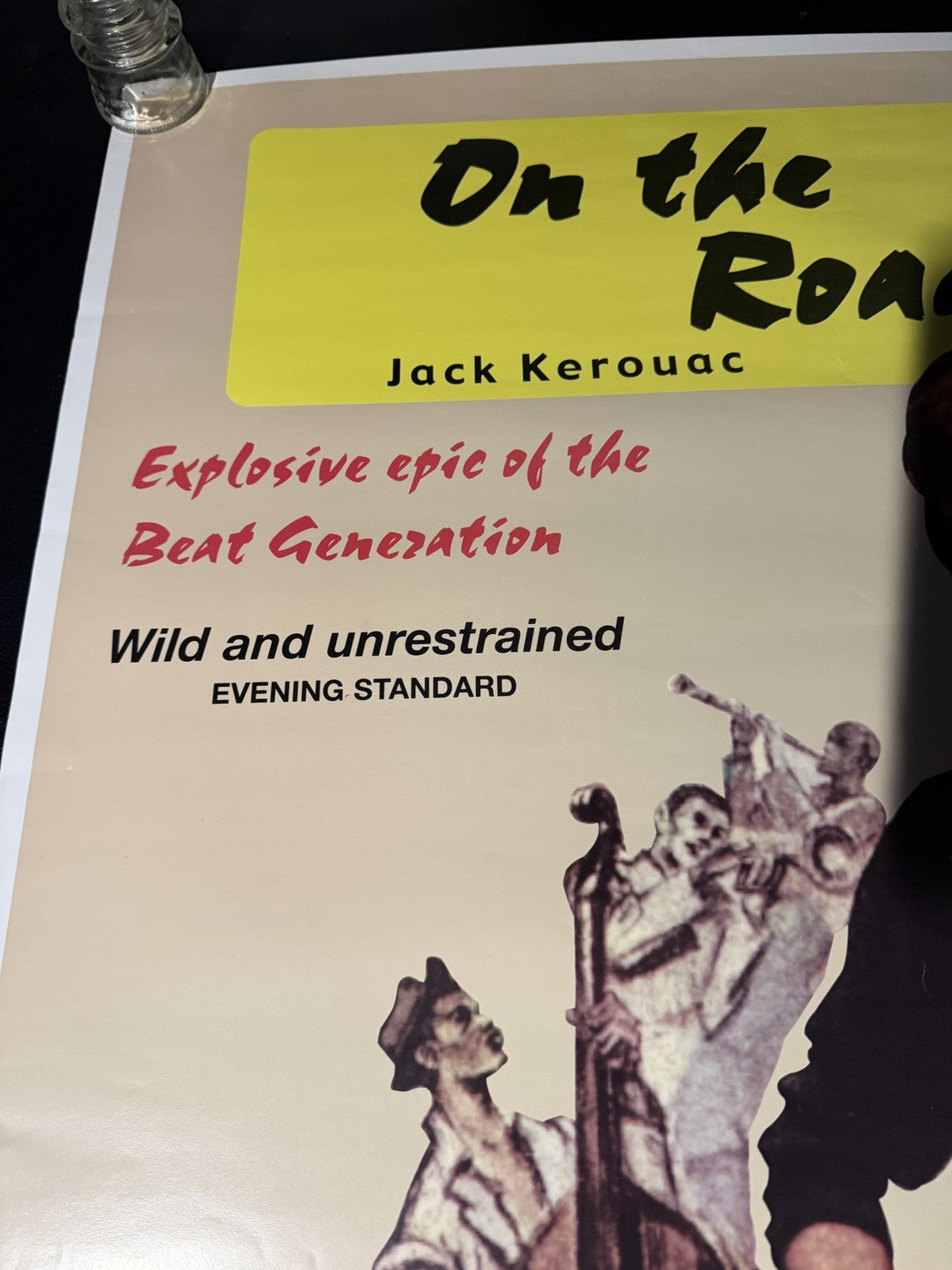 Vintage 1999 Jack Kerouac On the Road Poster Beat Generation Art 24.5x36"