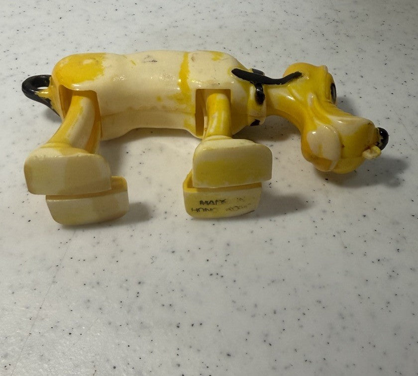 Vintage 1960s Marx Disney Pluto Ramp Walker Plastic Toy Figure Hong Kong