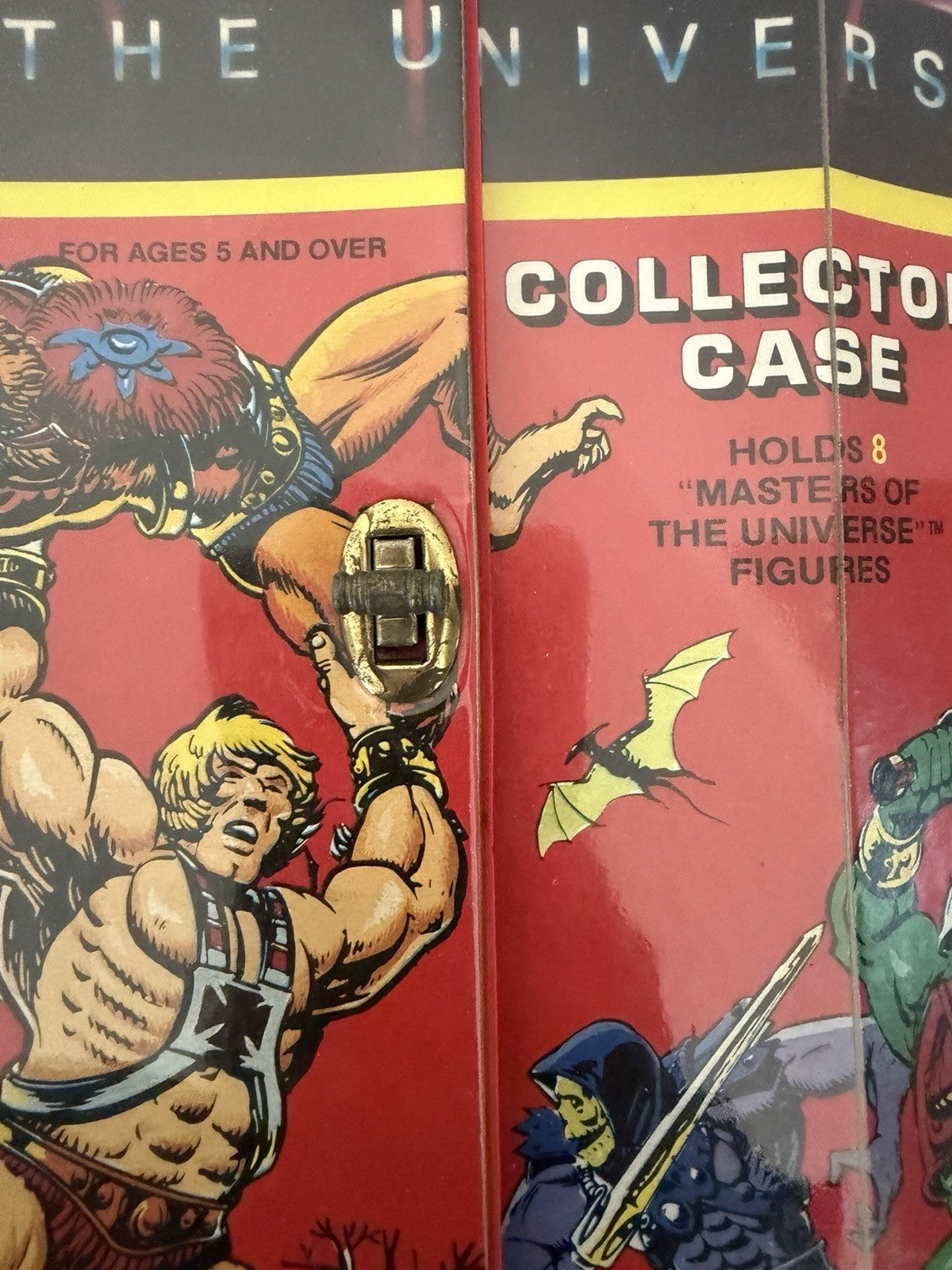 Vintage 1980s Masters of the Universe Mattel Collectors Case Holds 8 MOTU Figure