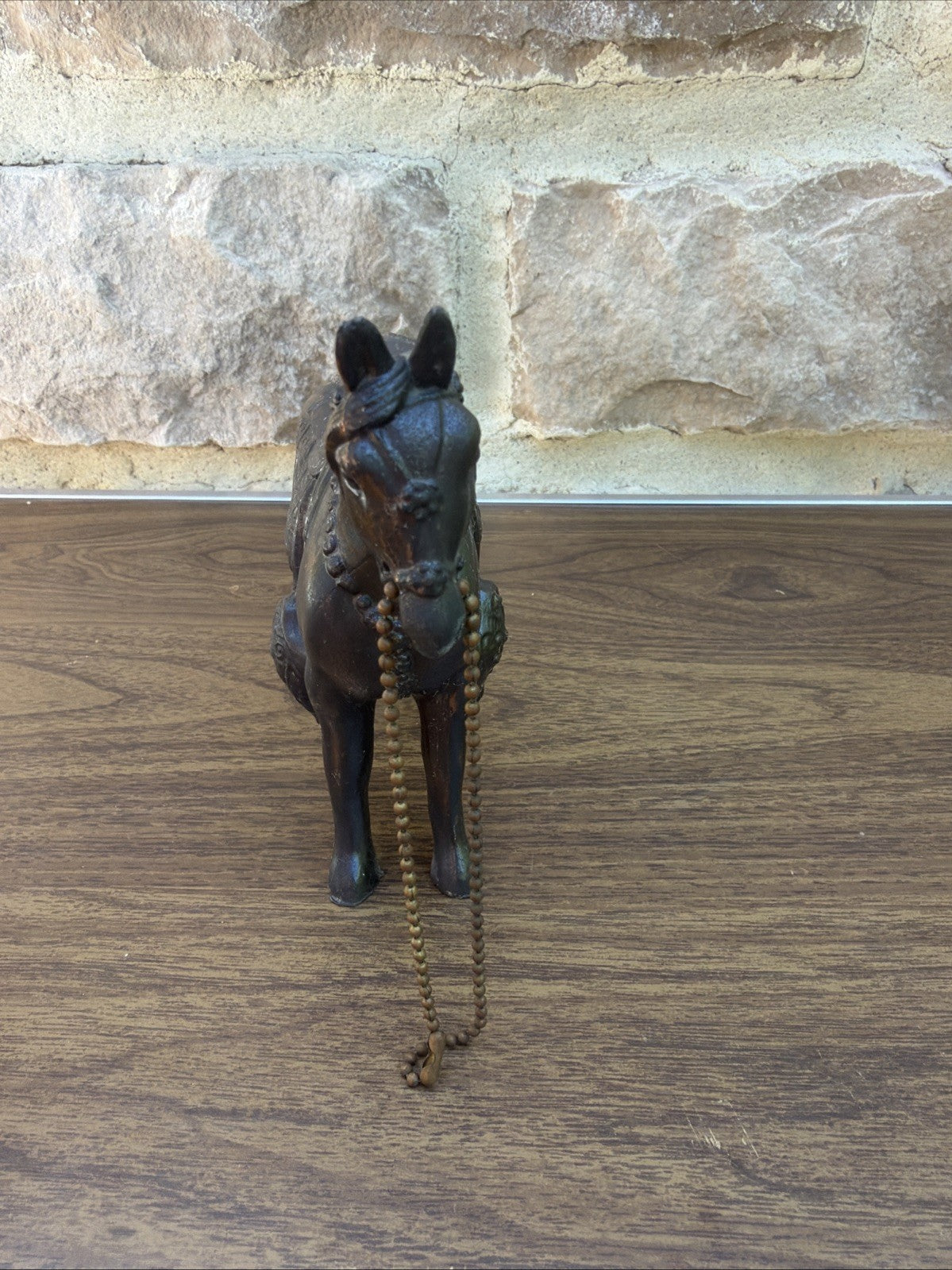 Vintage Bronze Horse with Saddle 4.25” Tall Western Theme 1950’s