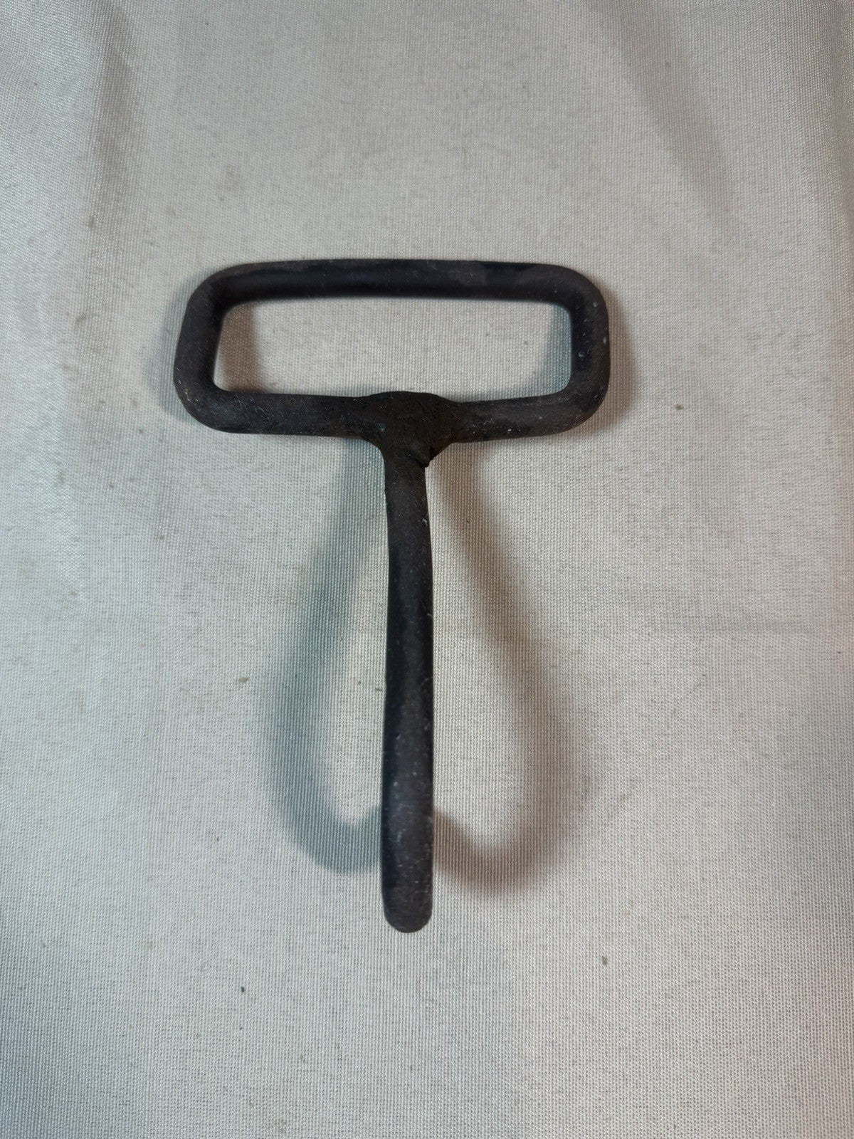 Antique Hand Forged Iron Hay Bale Hook Rustic Farmhouse Tool  7”x4"