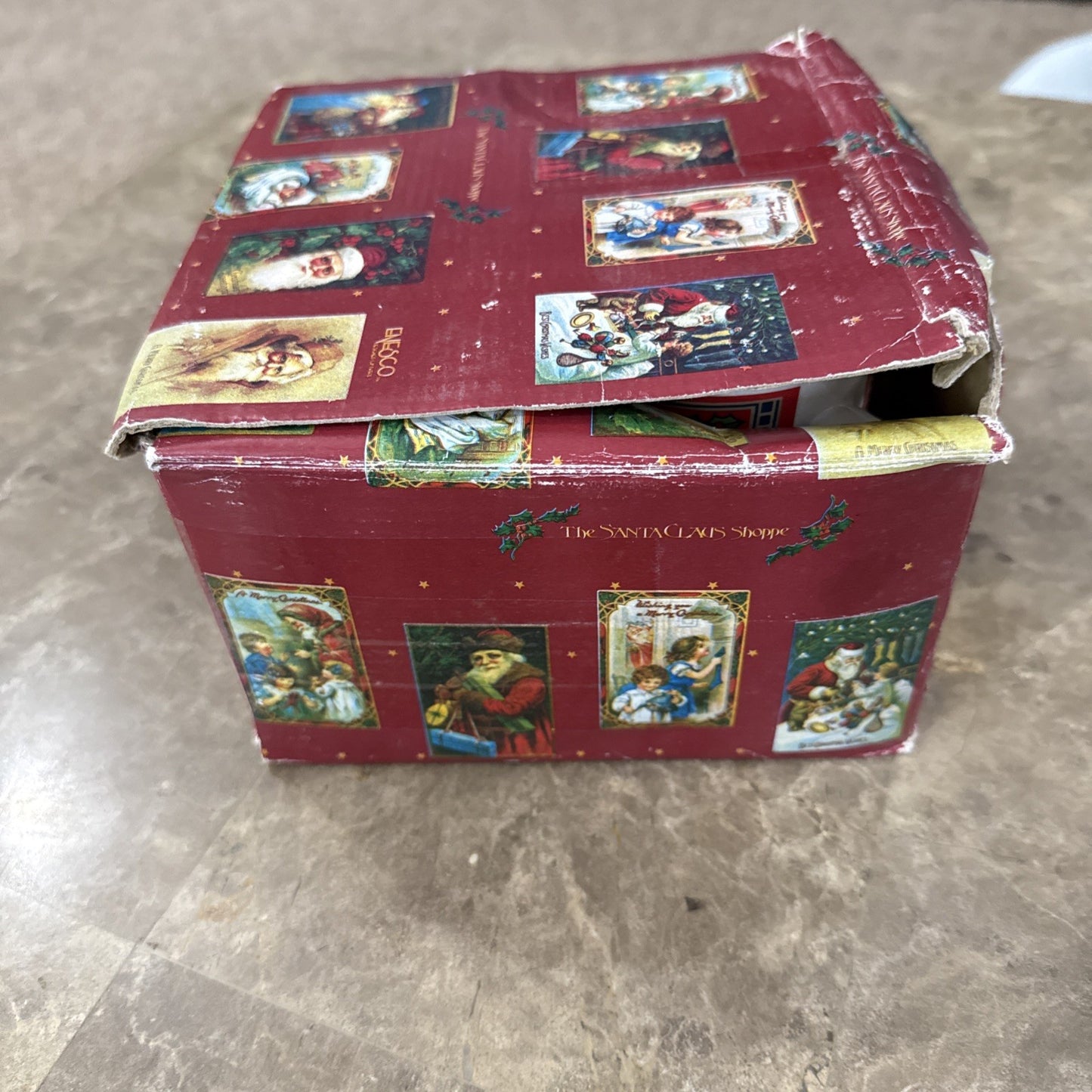 1987 Enesco The Gifted Line John Grossman Santa St Nicholas Mugs Set of 4 Box