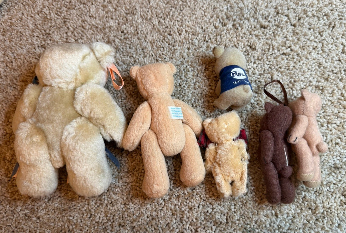 Vintage Plush Bears Masha and the Bear Russ Fiddle Faddle Debonair Brawny Smokey