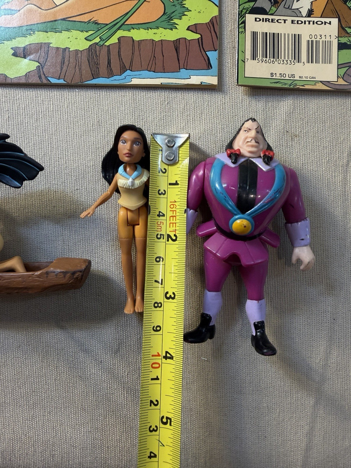 Vintage Disney Pocahontas Lot Comics Figures Burger King Hallmark 1995 Toys