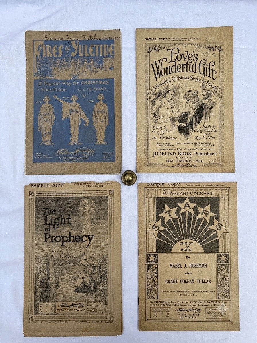 Vintage 1920s 1930s Christmas Pageant Play Cantata Sheet Music Lot Rare