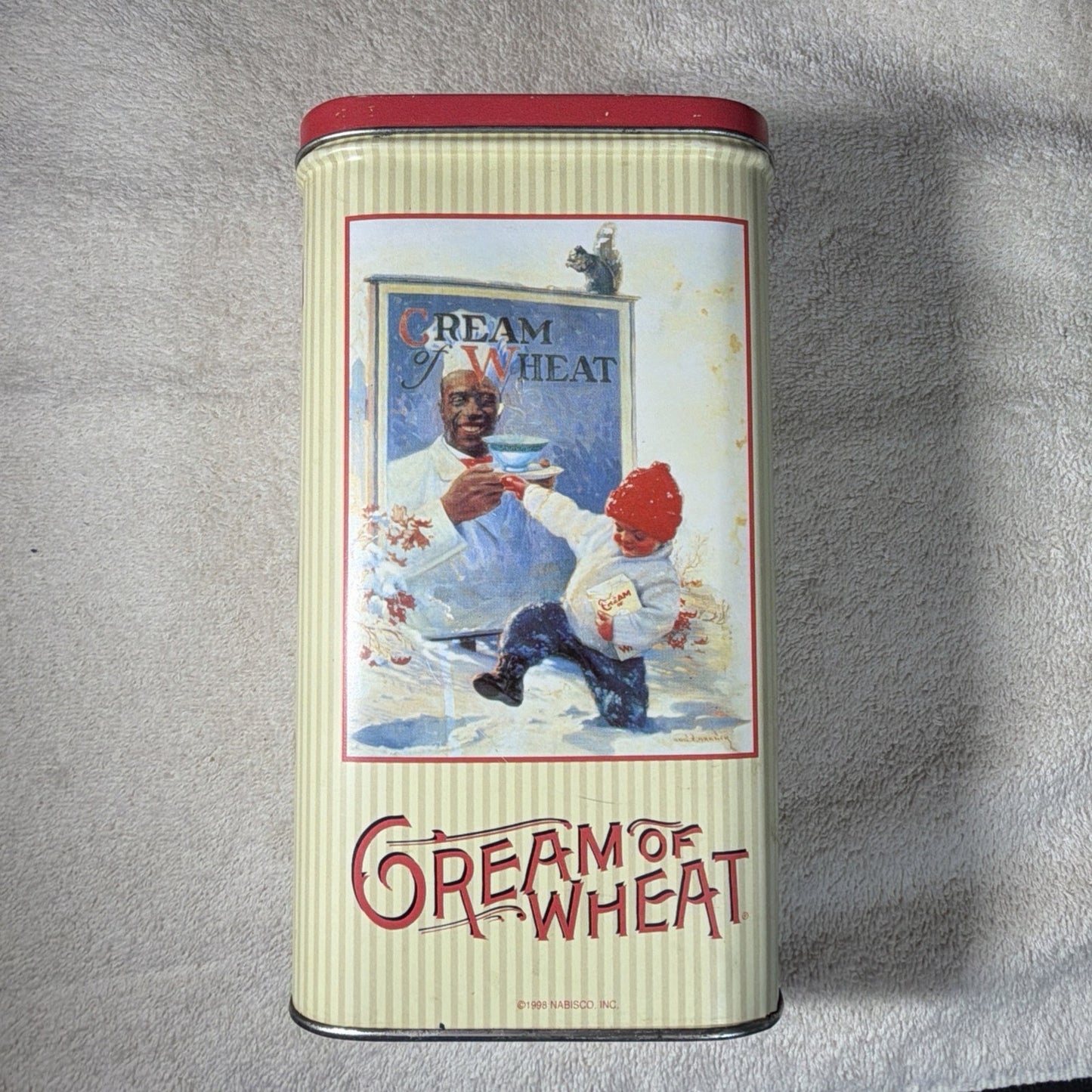 Nabisco Cream of Wheat Tin 1998 Empty Advertising Collectible Can