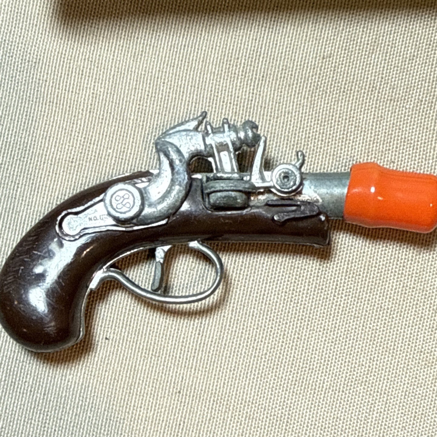 Vintage Zee Toys Cap Gun Lot Derringer Flintlock Revolver Dummy Ammo Western