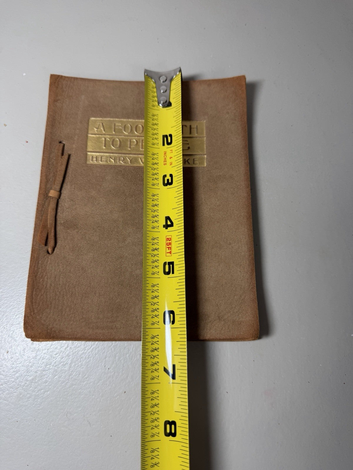 Vintage Henry Van Dyke Footpath to Peace Leather Bound Dodge Publishing Book