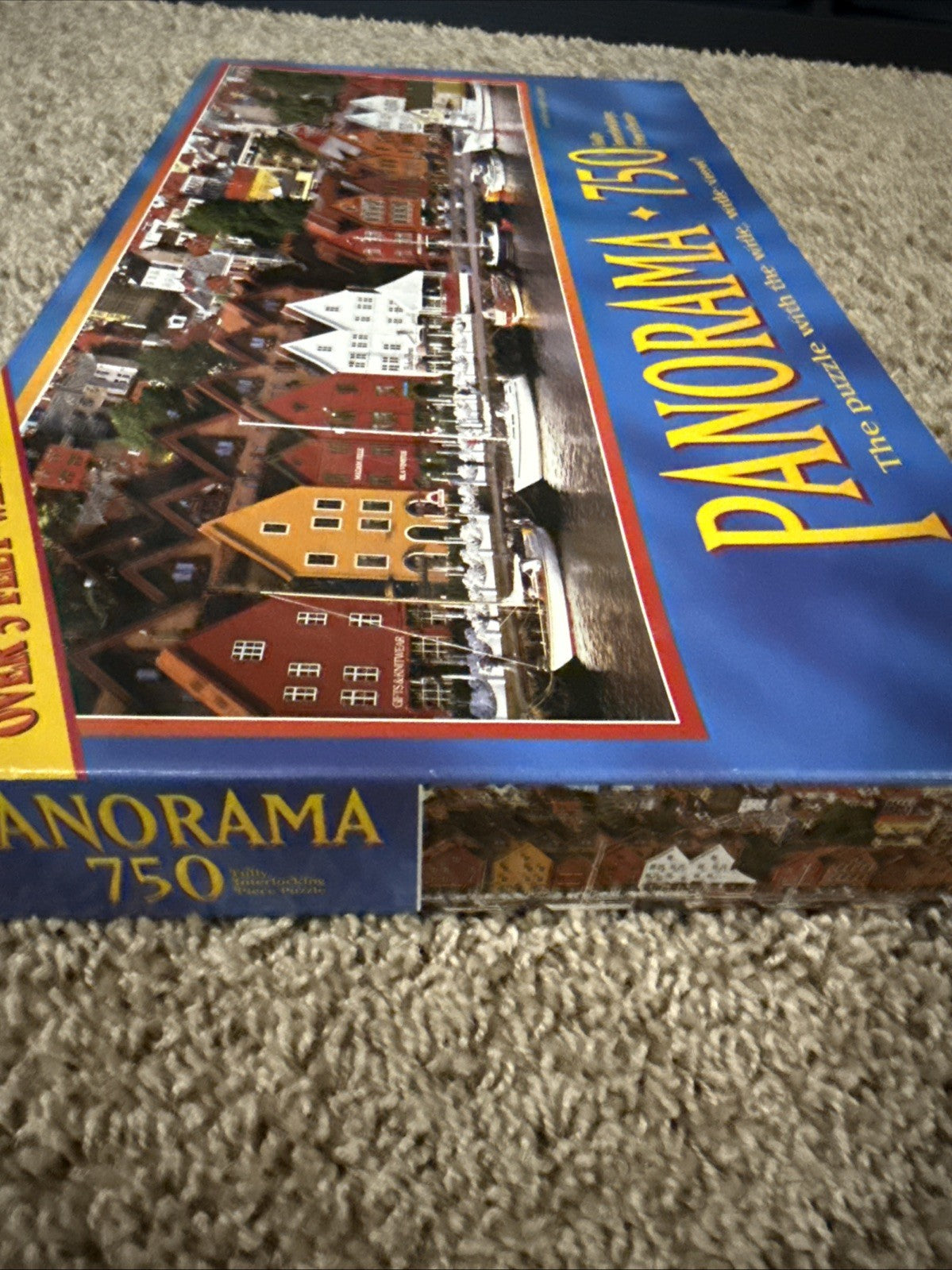 Vintage Panorama Jigsaw Puzzle Lot MB 750 Piece Long Shot Puppies 700 Piece