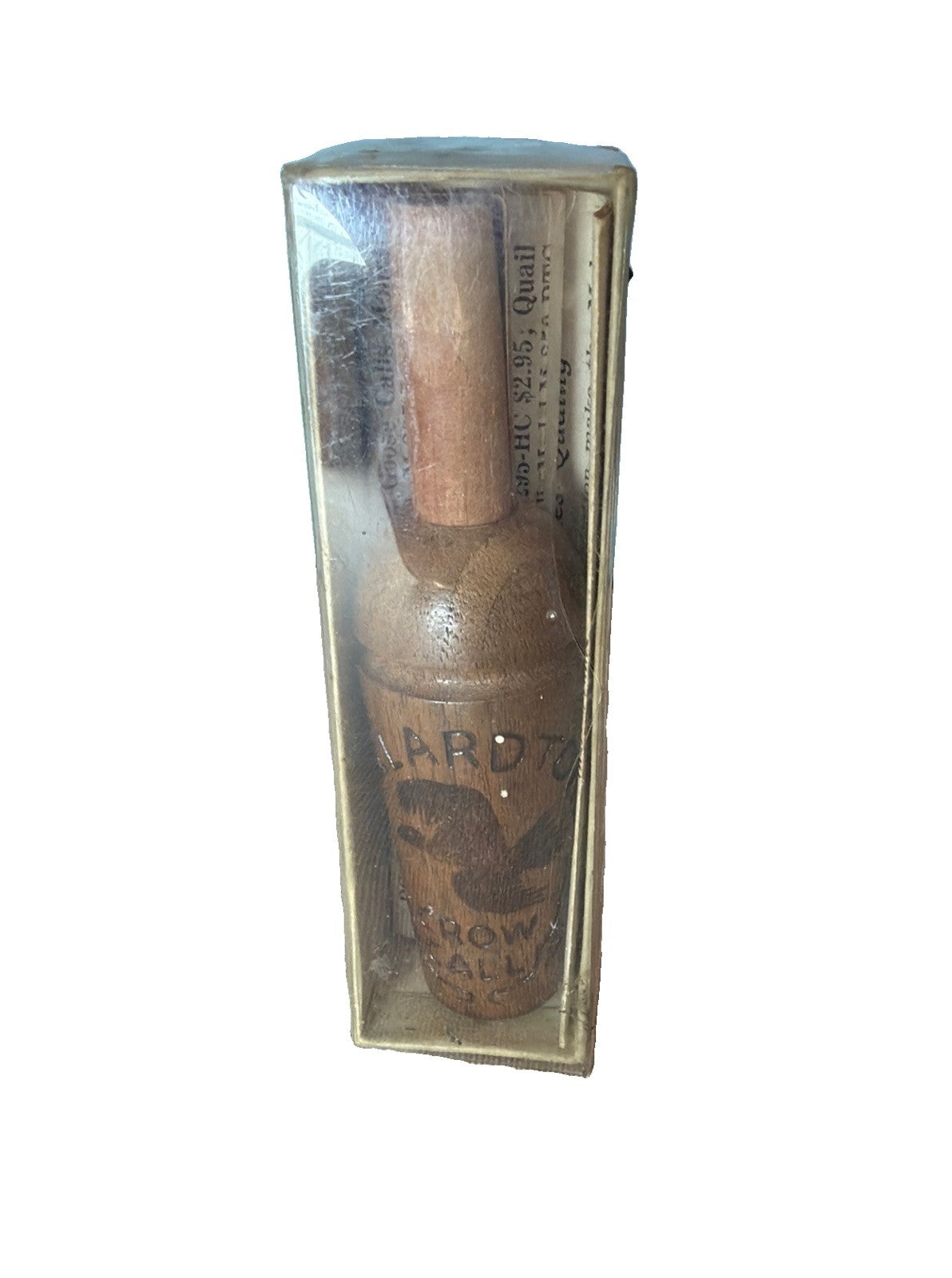 Vintage Mallardtone Wooden Crow Game Call Original Box Moline Illinois Hunting