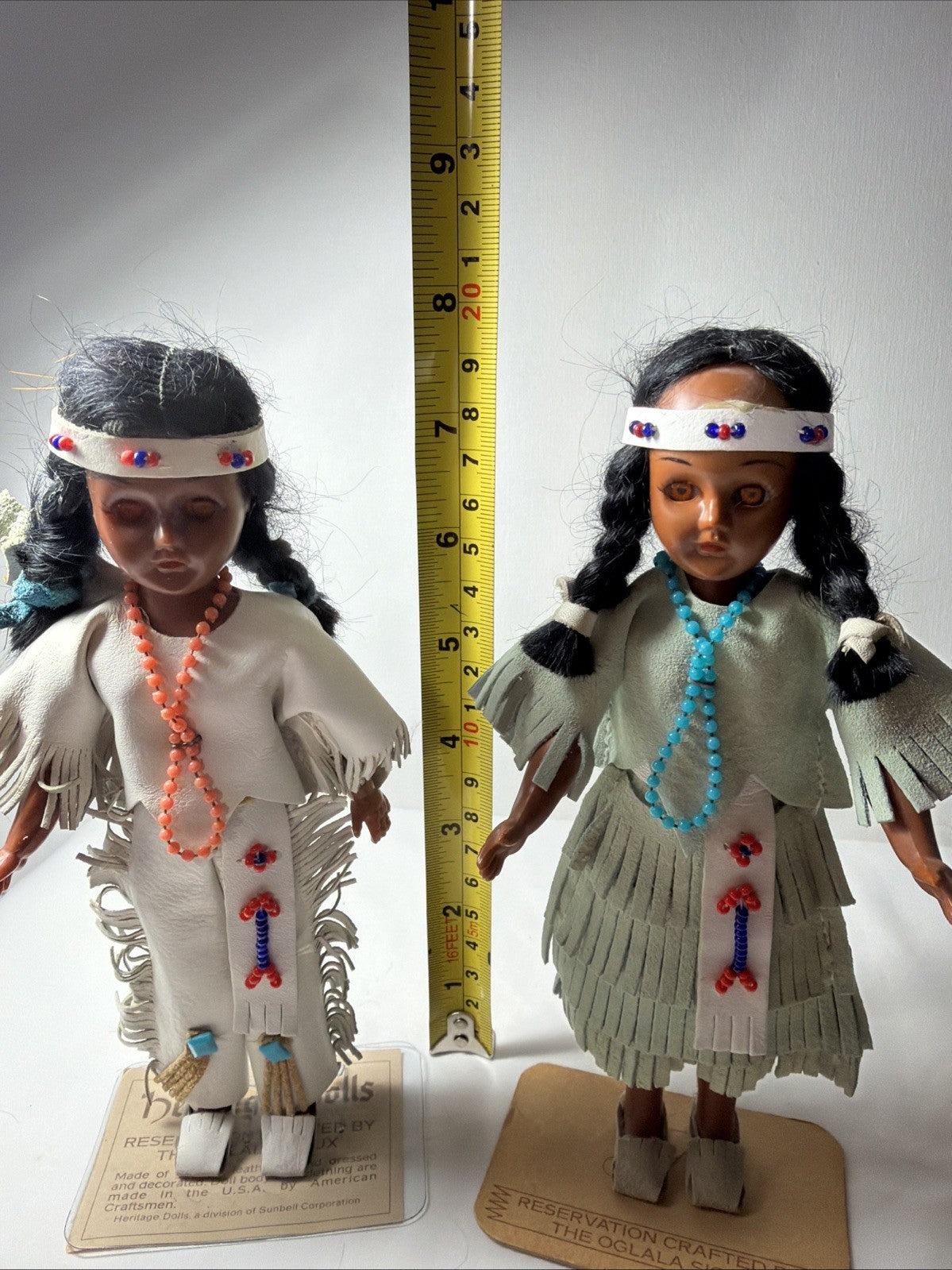 Vintage Native American Indian Heritage Dolls Oglala Sioux Sleepy Eye Dolls