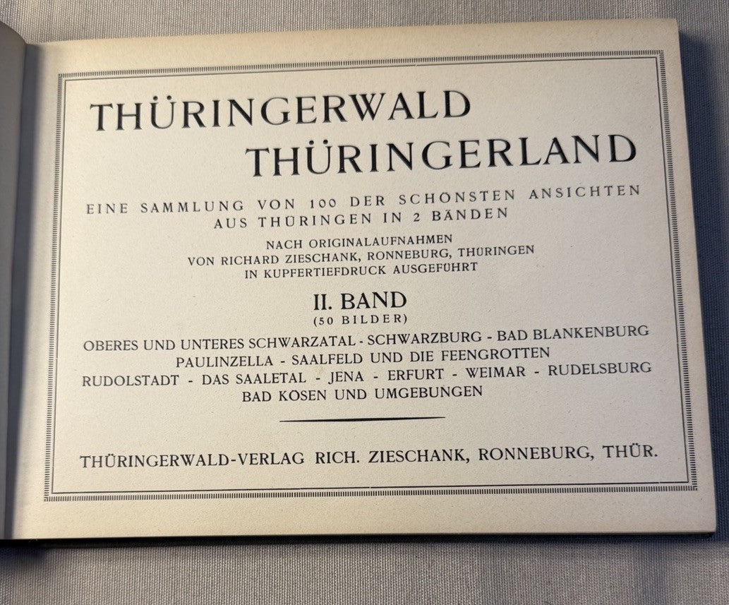 Vintage 1930s Thüringerland Germany Photo Book Band 1 50 Pictures Thuringia