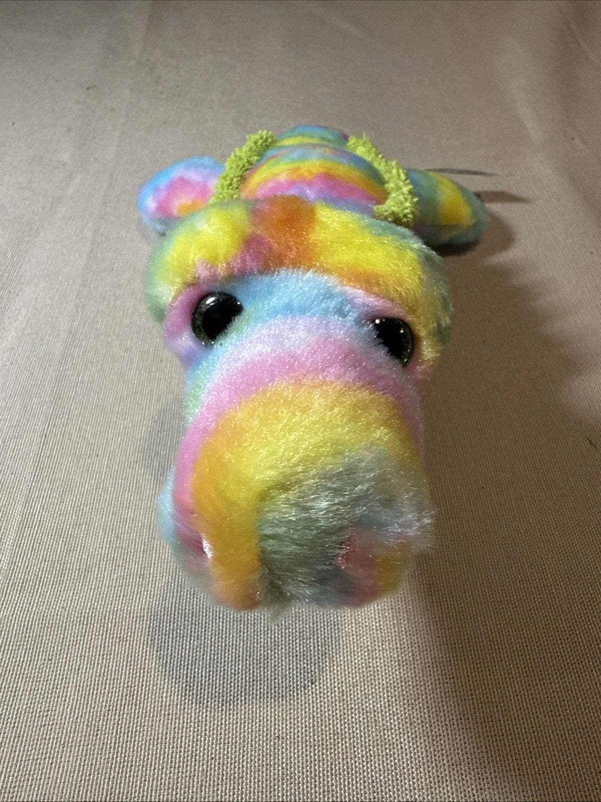 Rainbow Alligator Slap Bracelet Plush The Petting Zoo Wearable Toy