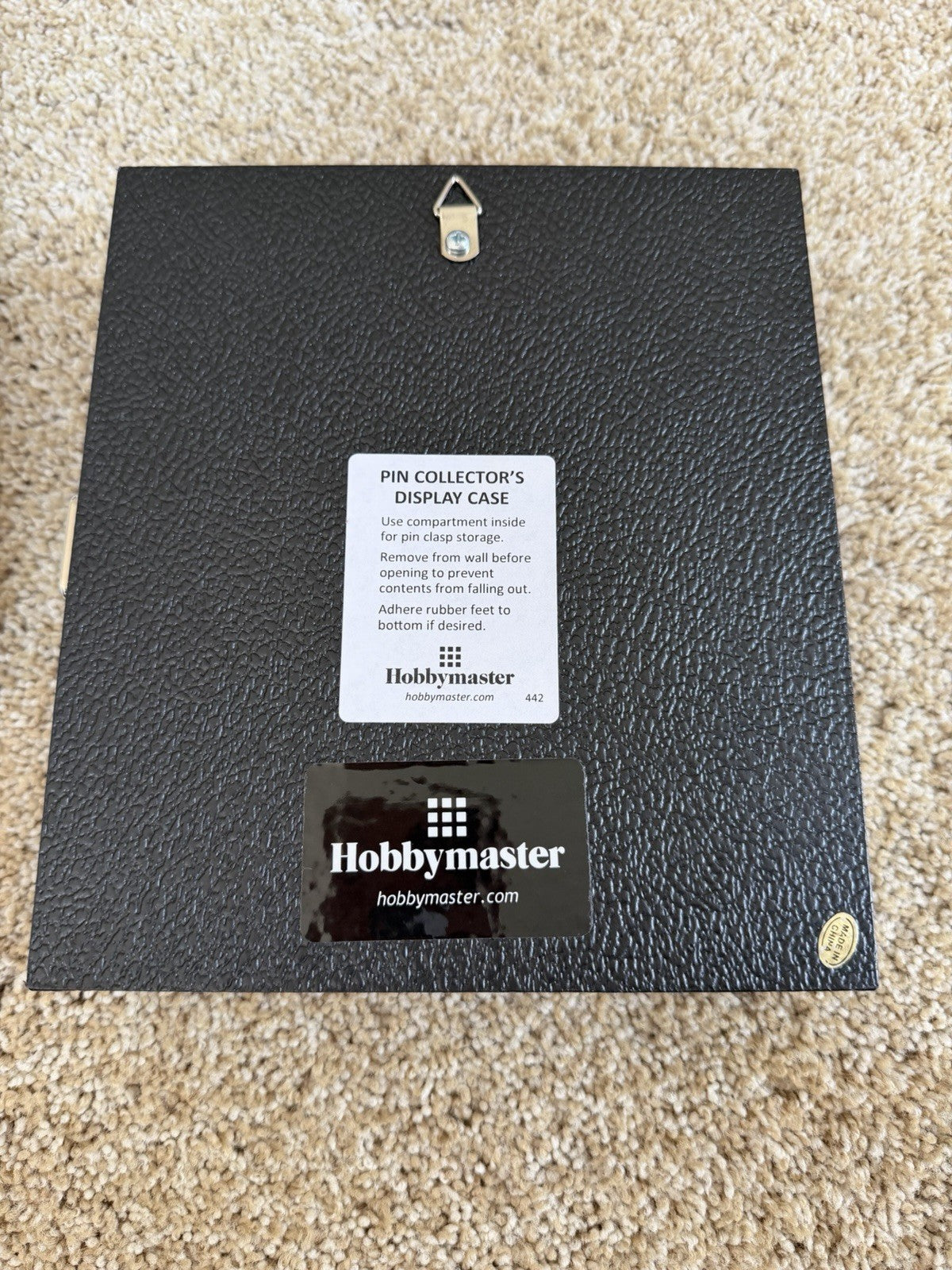 Hobbymaster Black Pin Collector Display Case with Large Travel Pin Collection