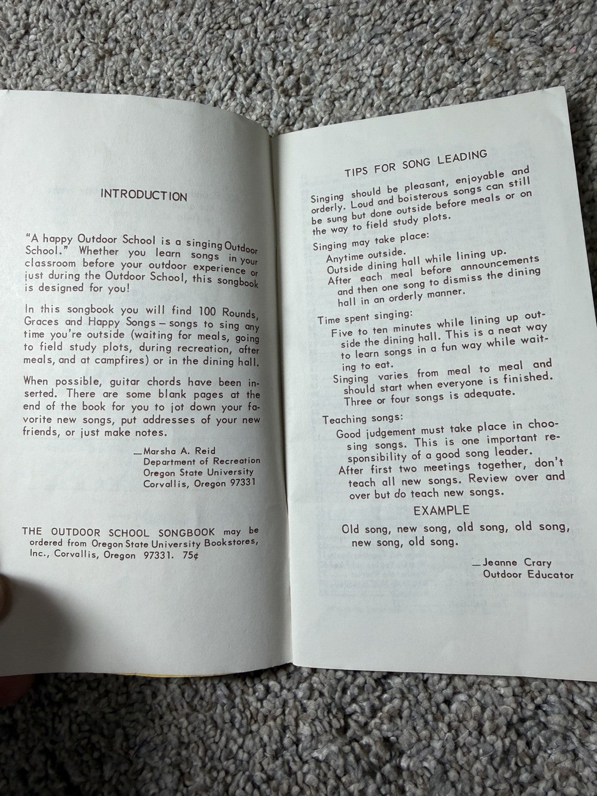 1946 Sing It Again Song Book Outdoor School Songbook Oregon State Vintage