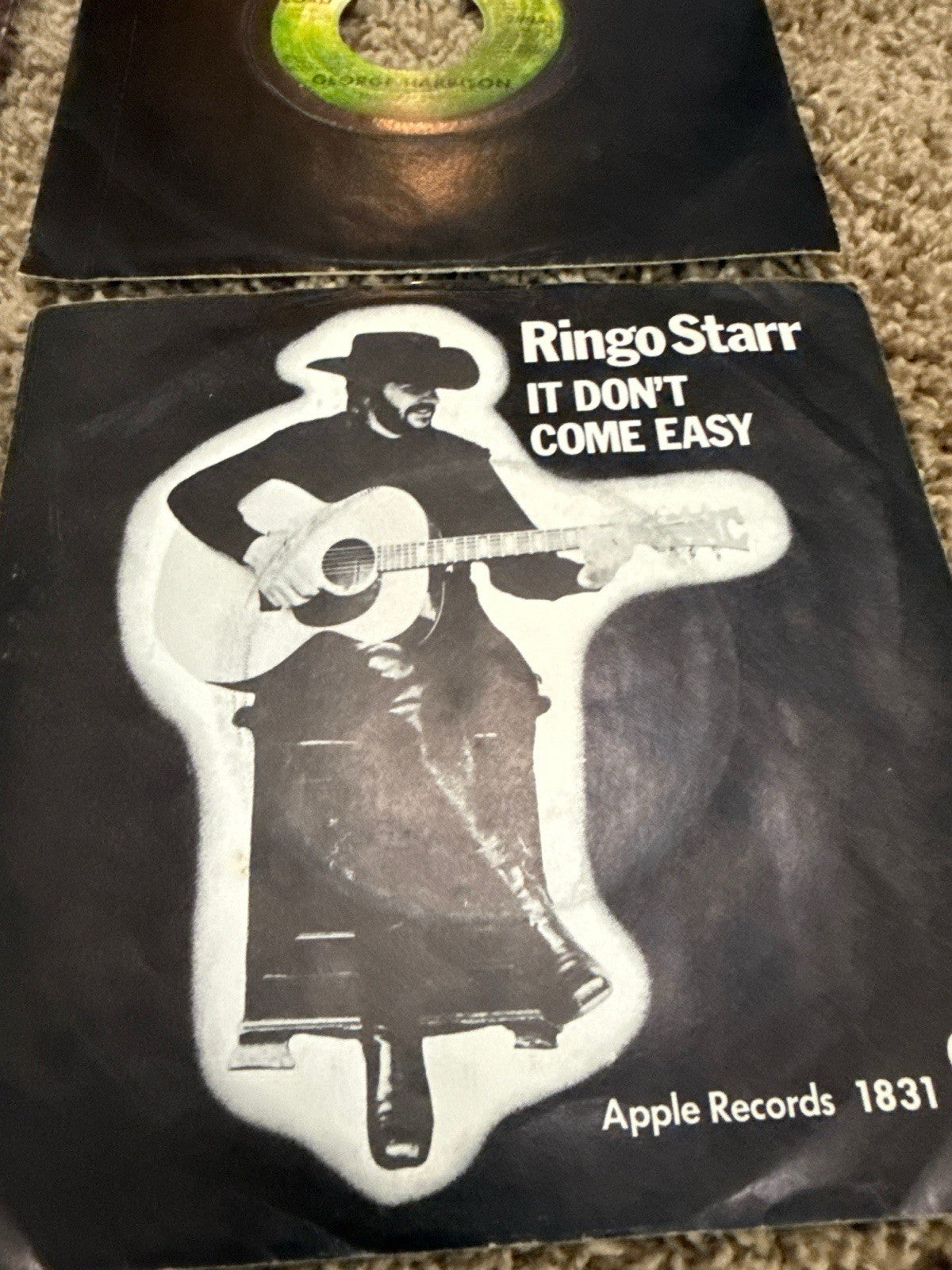 The Beatles Solo 7" Vinyl 45 Lot of 7 George Harrison Ringo Starr Paul McCartney