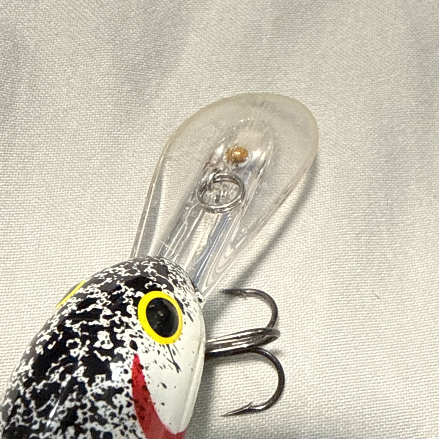 Lot of 2 Vintage Crankbait Fishing Lures Silver Shad Crawdad Bass