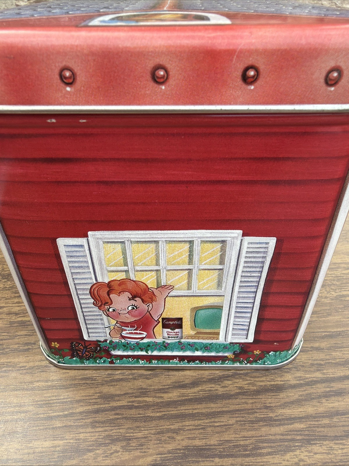 Vintage Campbell Soup Schoolhouse Tin Save A Label Day 1998