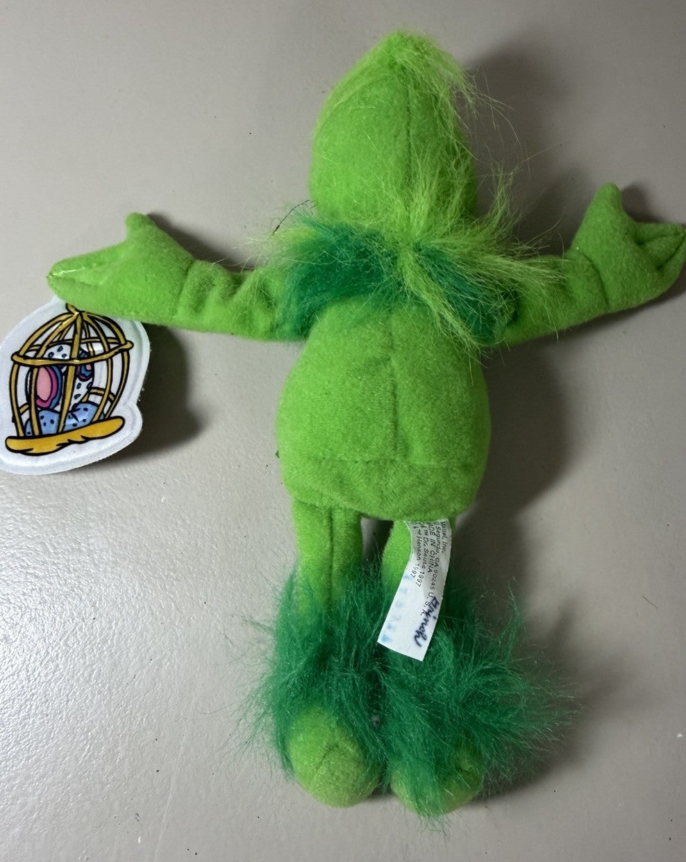 Vintage 1997 Mattel Henson Dr Seuss Cat in the Hat & Grinch Plush Toy Lot 10"