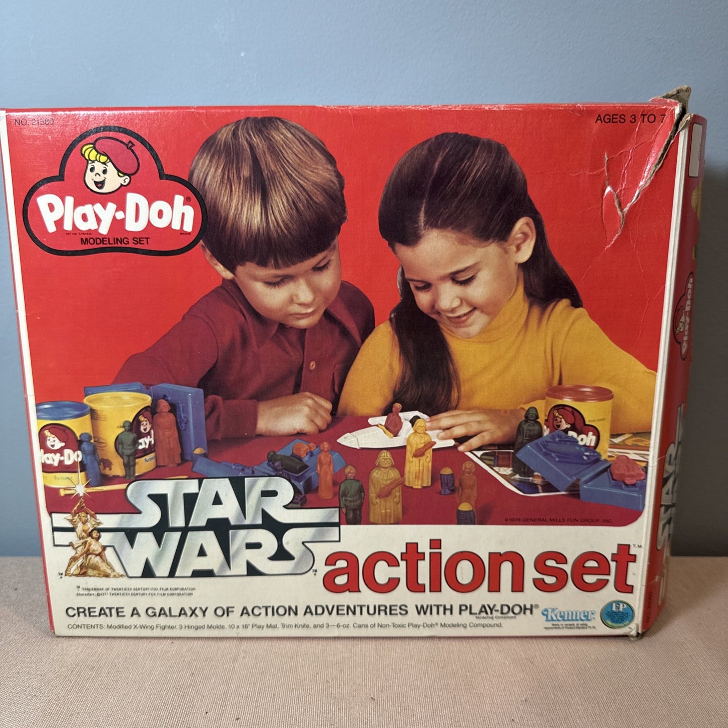 Vintage 1977 Kenner Star Wars Play Doh Action Set 21580 Complete