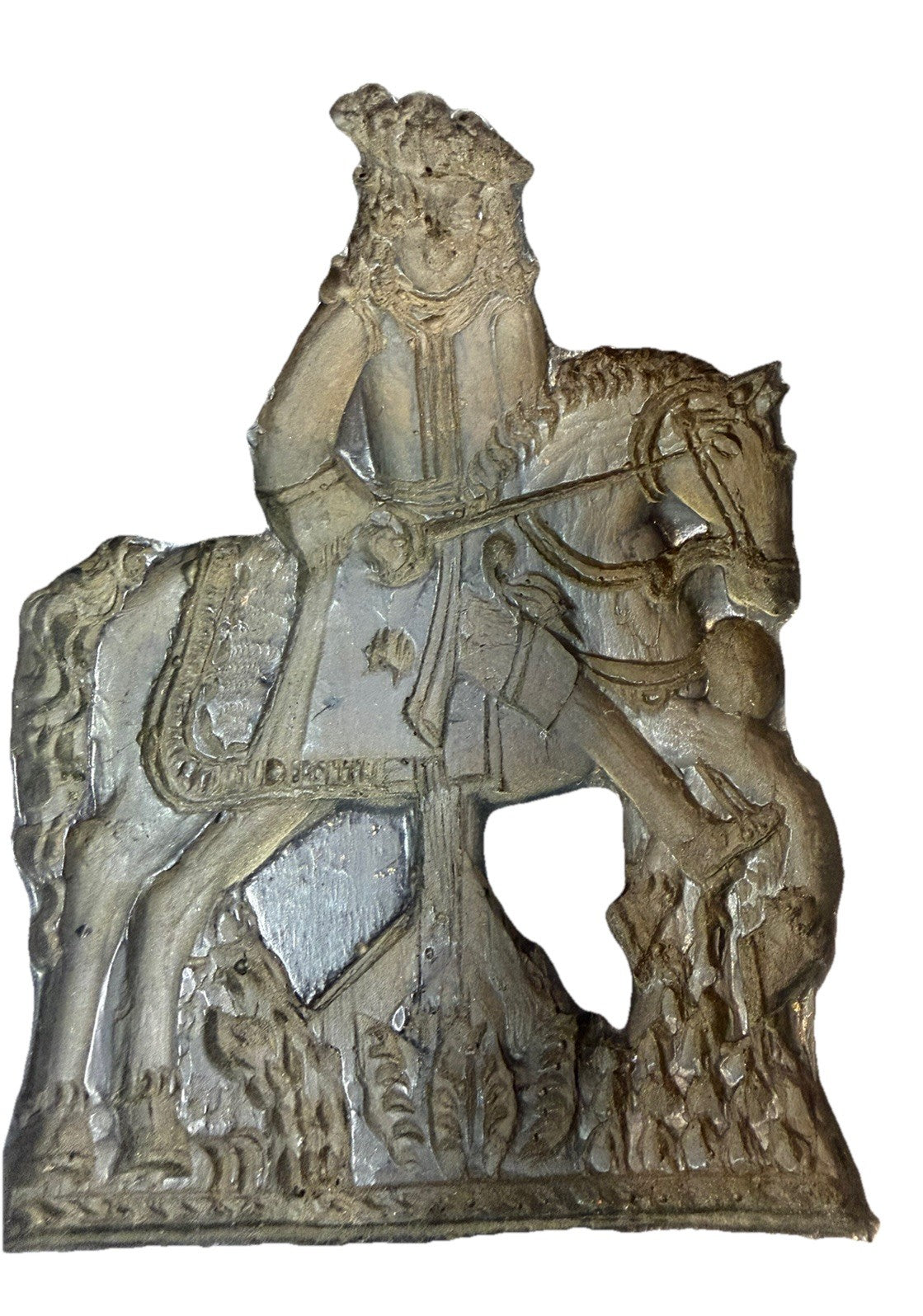 1971 Laxa Family Butter Cookie Mold Wall Hanging Vintage Prince 18th Cent 6.5x4