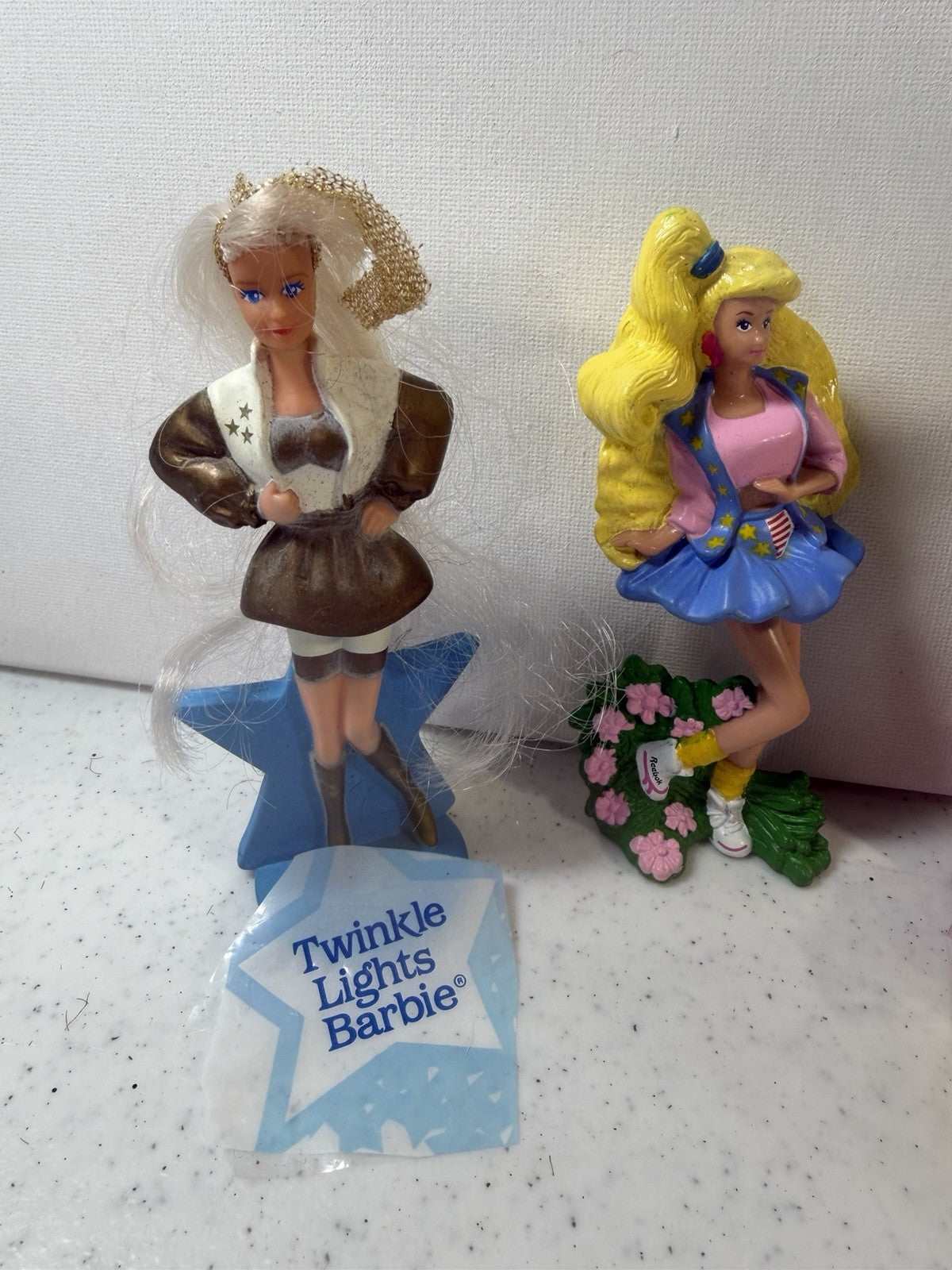 Vintage Barbie PVC Figure 1990s Hollywood Hair Twinkle Lights Lot of 6 Figures