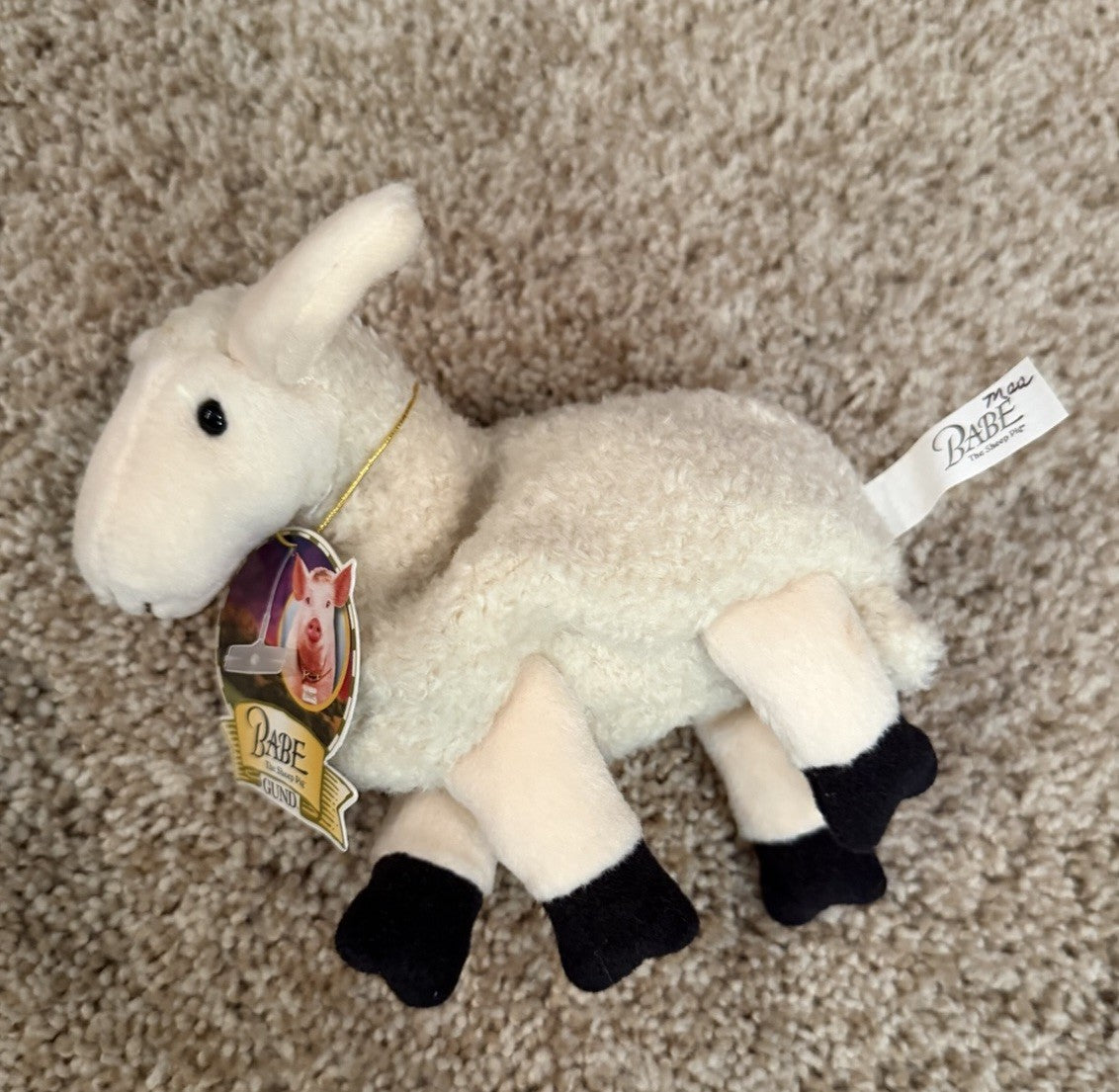 Vintage Babe Gallant Pig Gund Plush Animal Pig Sheep Ducks Dogs Farm Lot of 6
