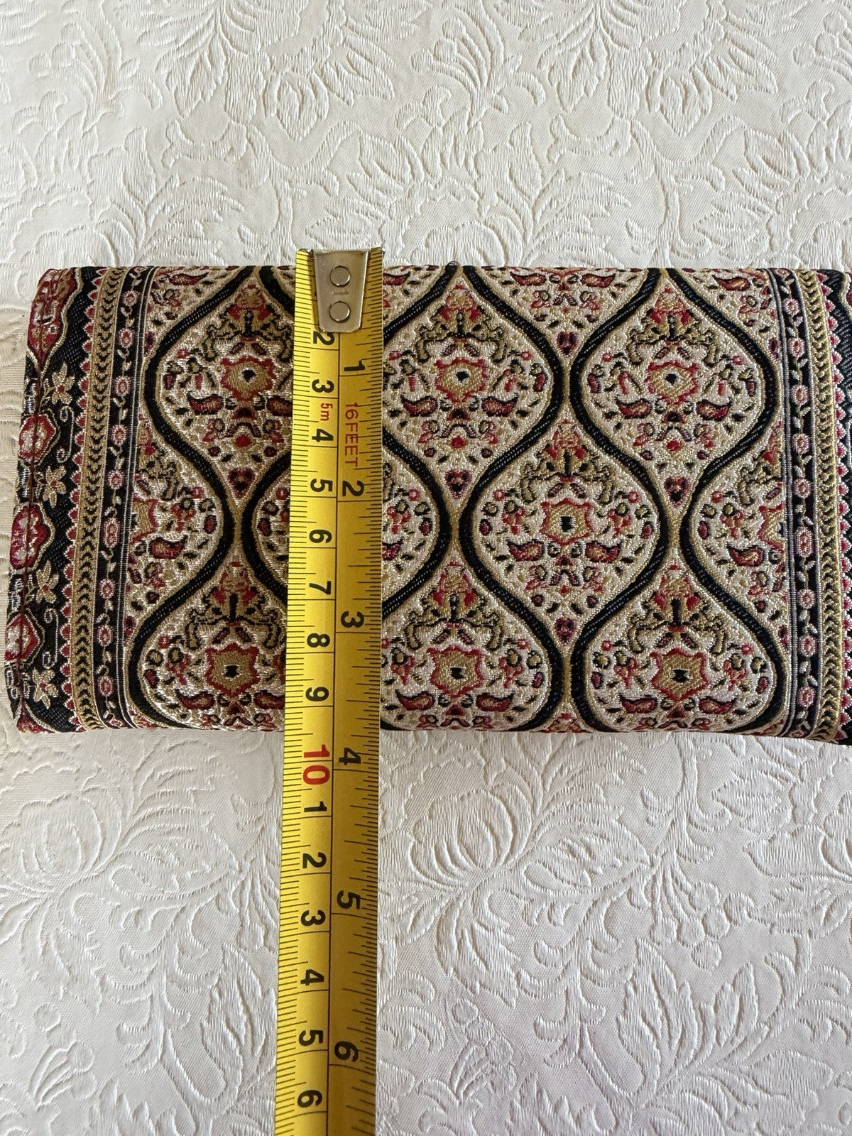 Persian Tapestry Faravahar Wallet Clutch Brown Leather Boxed Gift New Handmade