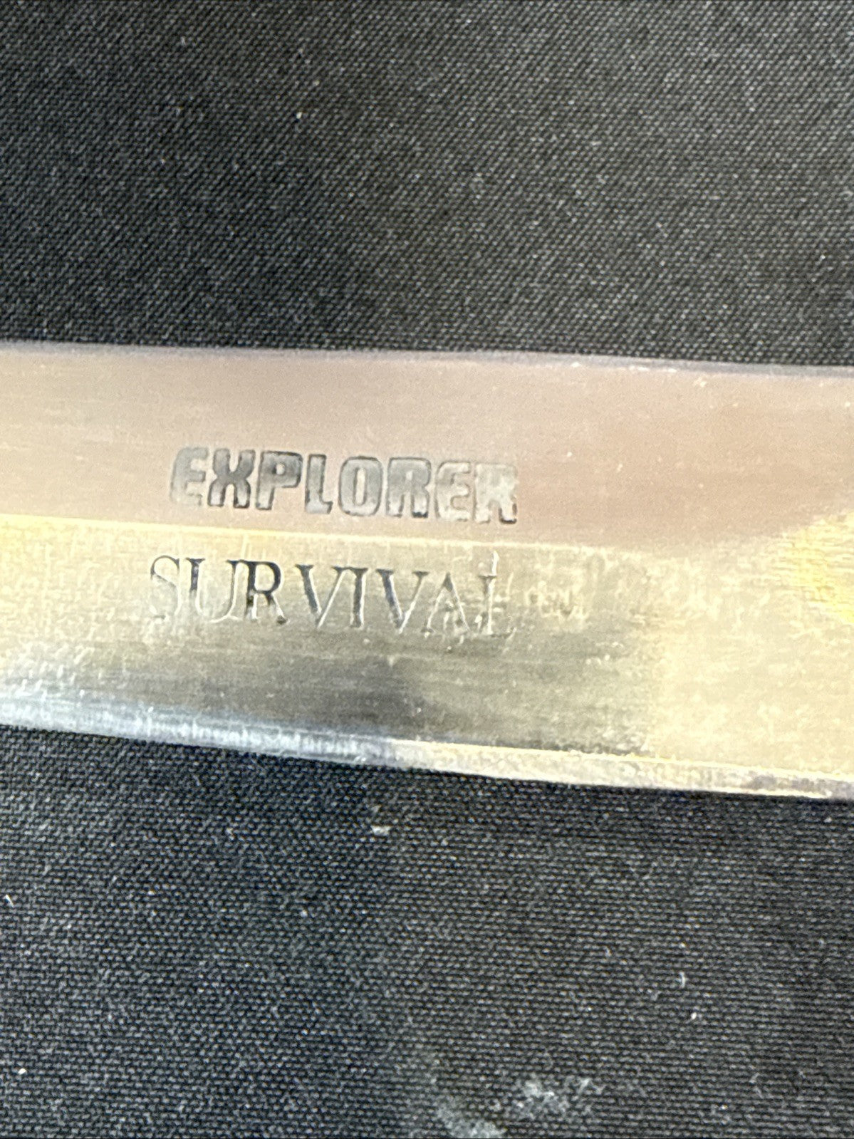 Vintage Japanese Explorer Survival Boot Knife Camo Handle
