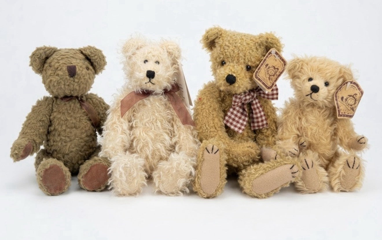 Vintage Teddy Bear Plush Lot 4 Ganz Cottage Collectibles Tagged Stuffed Animals