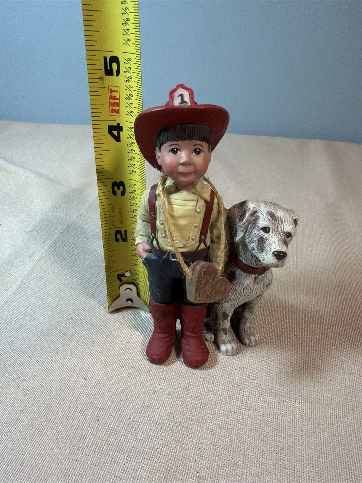 Sarahs Attic Fireman Whimpy Boy Dog Figurine 826 of 2000 Limited