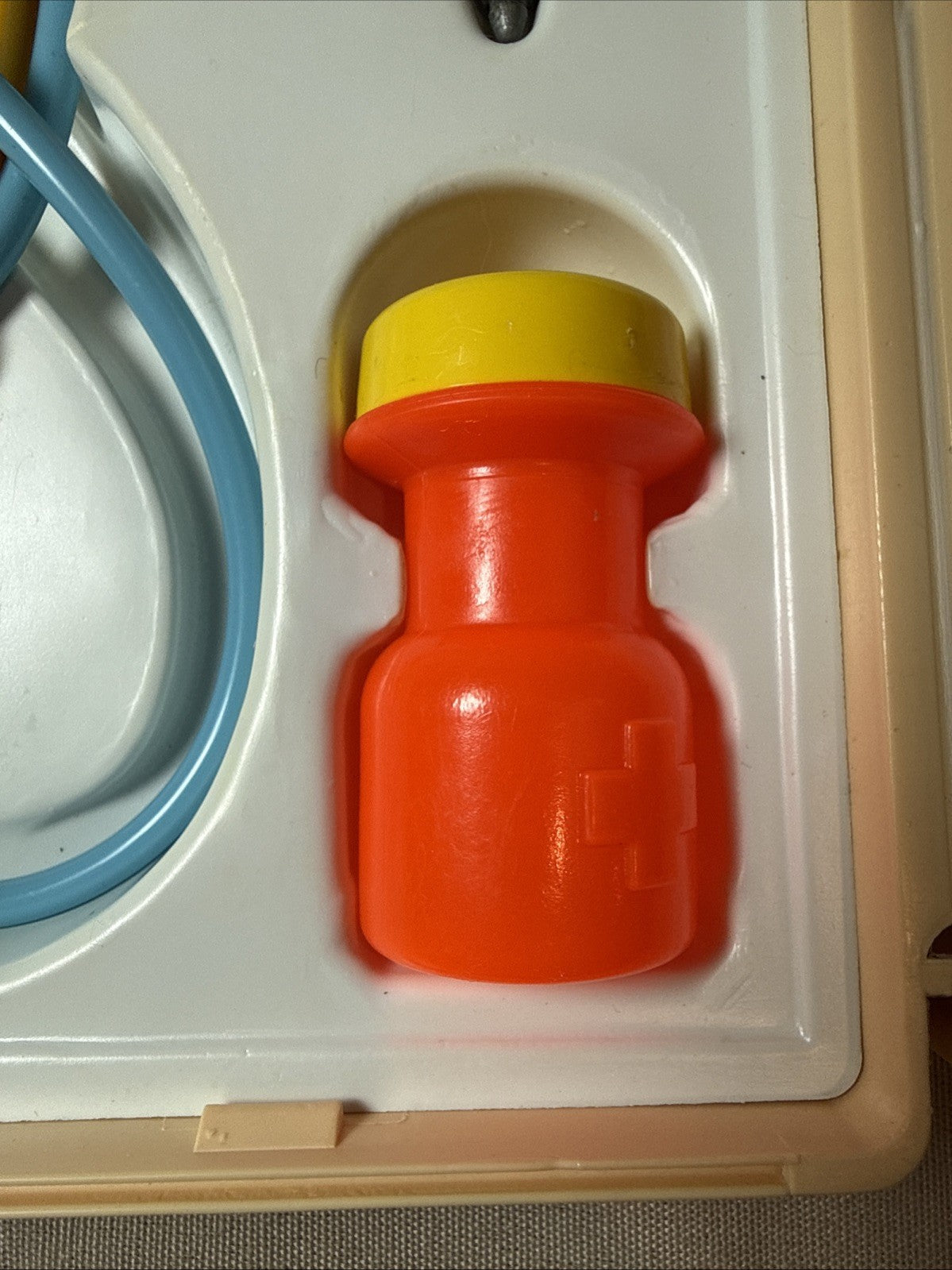 Vintage 1977 Fisher Price Medical Kit 936 Complete Doctor Pretend Play Set Case