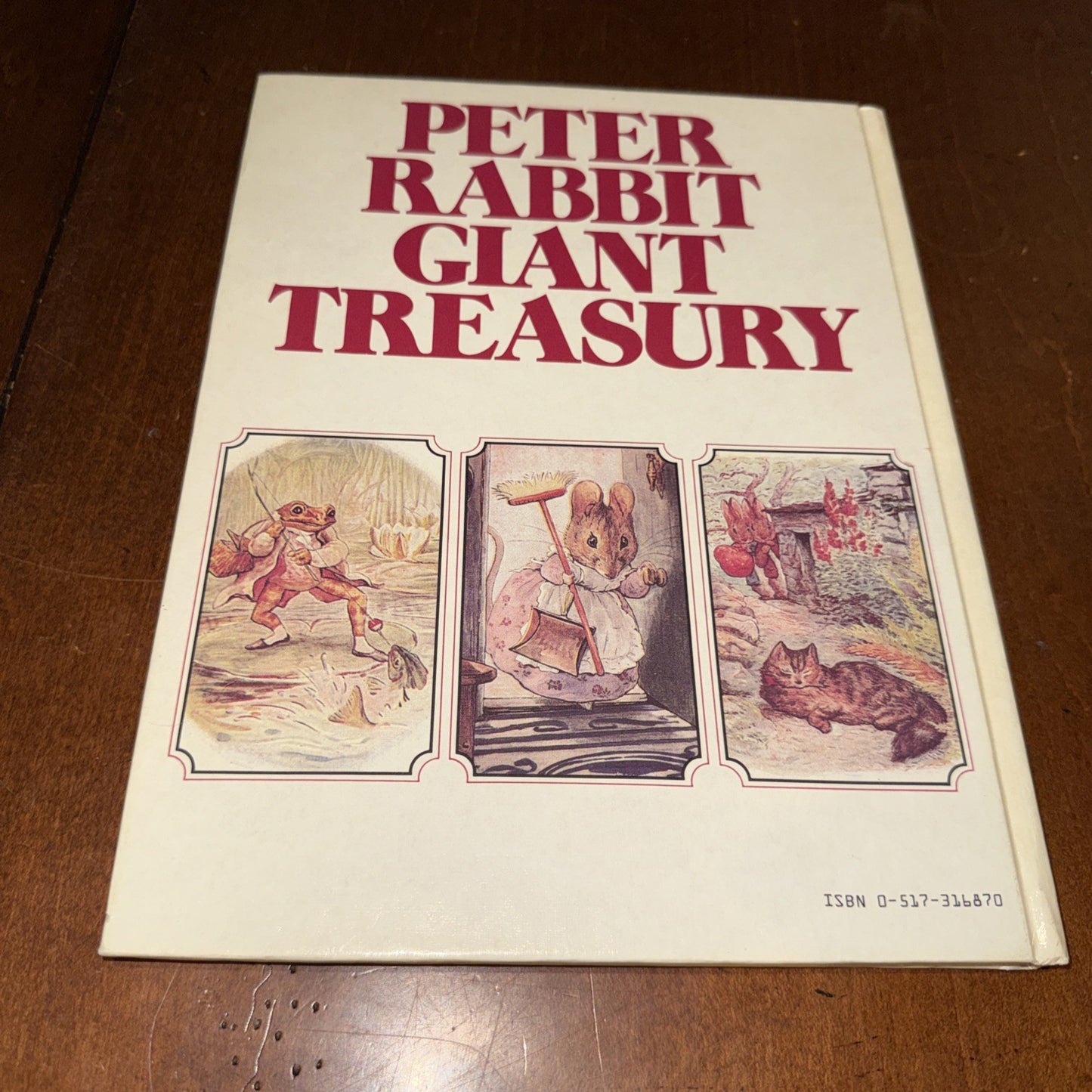 Vintage Giant Treasury Of Peter Rabbit Beatrix Potter 1980 Hardcover