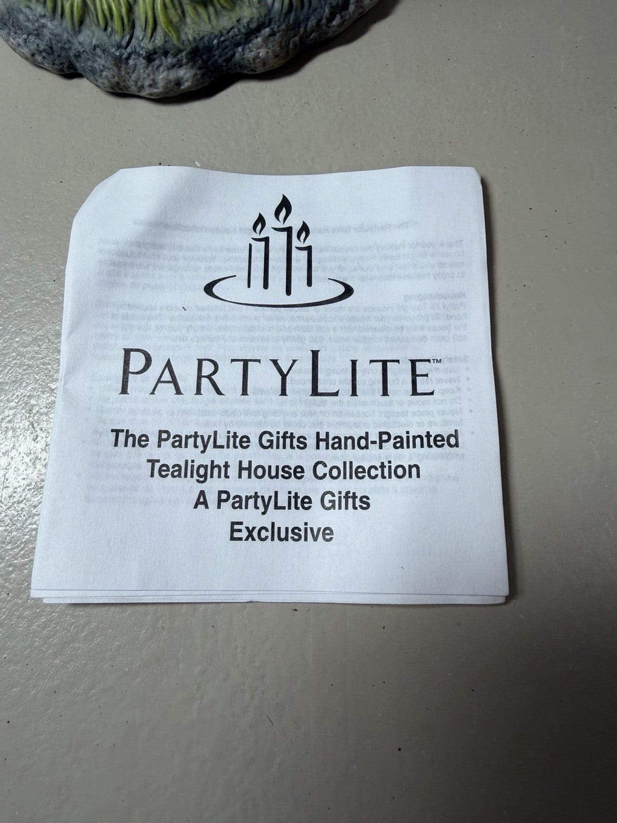 Vintage PartyLite Tree Top Inn P7320 Tealight Holder Birds Flowers New NIB Box