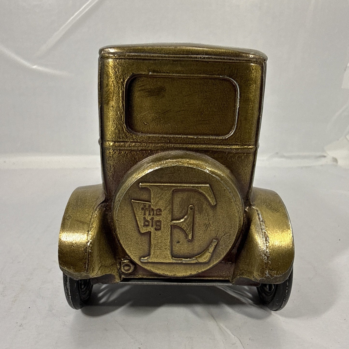 Vintage Banthrico 1926 Ford Model T Brass Coin Bank Chicago USA Auto