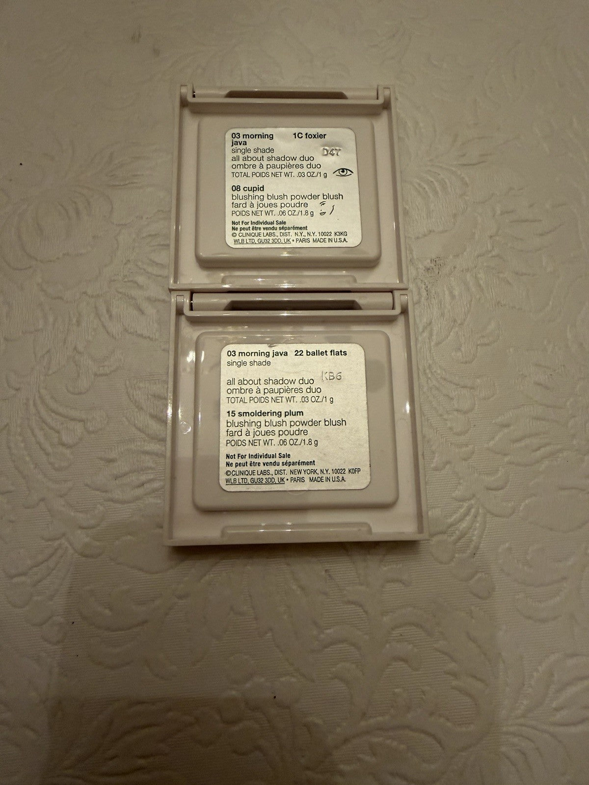 Clinique Makeup Palette Lot Jonathan Adler Eyeshadow Blush Bronzer Cosmetic Set
